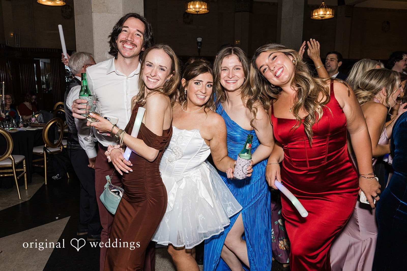 Bride laughing with friends at The Carlisle Room