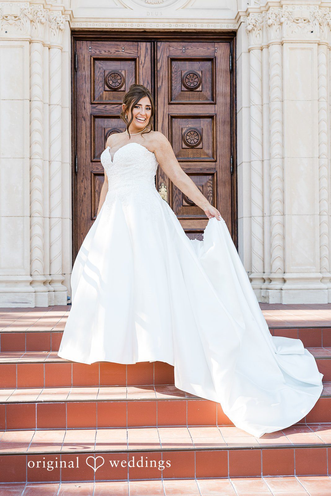 Elegant picture of bride