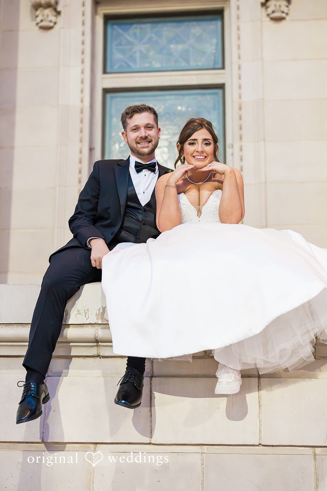 Couple smiling while seated at The Carlisle Room