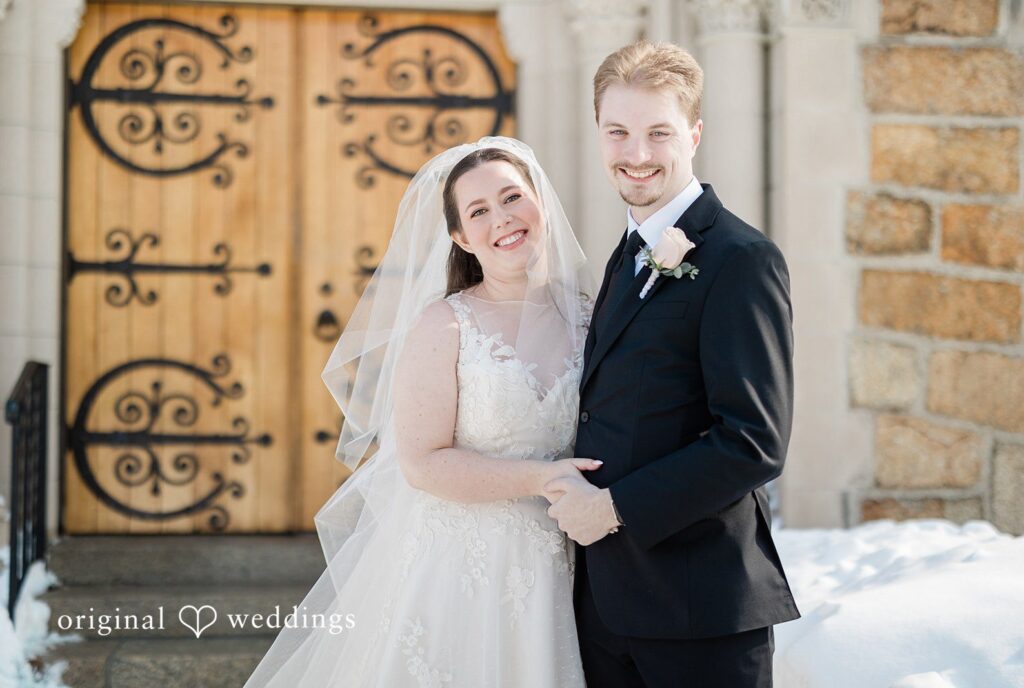 Boston Wedding Photographers capturing Golden hour couple at The Chapel at West Parish from Original Wedding