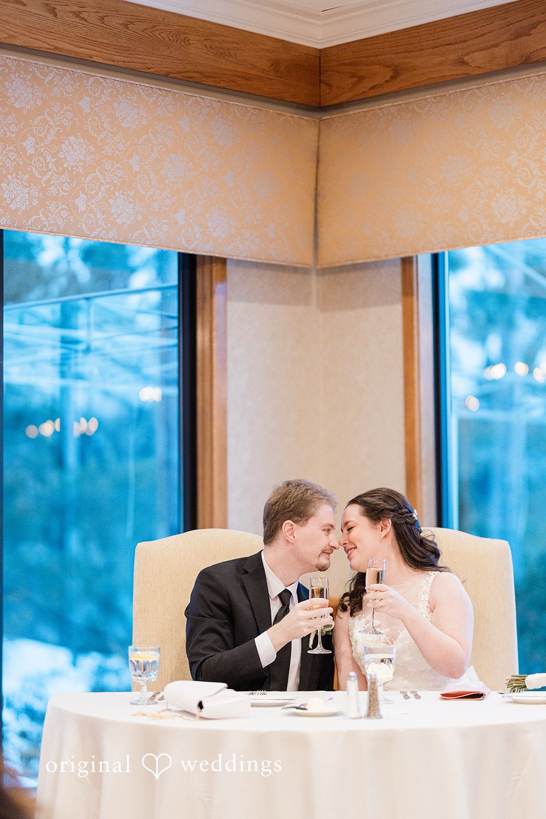 Wedding reception moment at The Chapel at West Parish