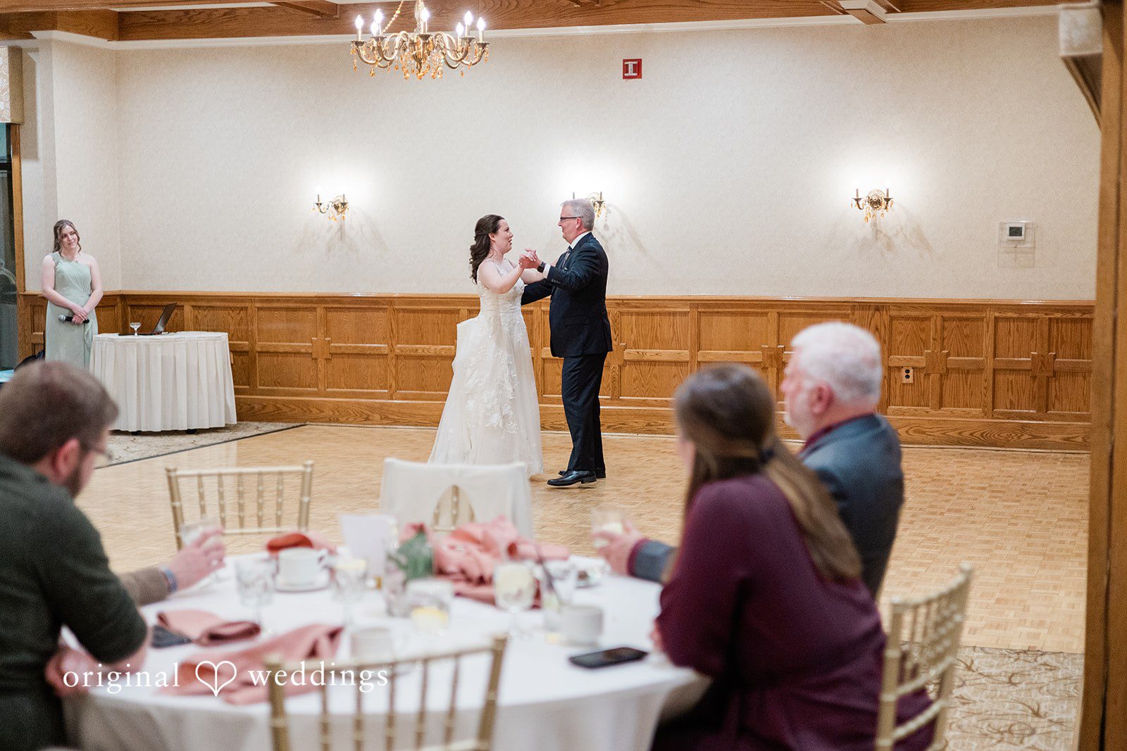 Beautifull Bride dancing moment at The Chapel at West Parish