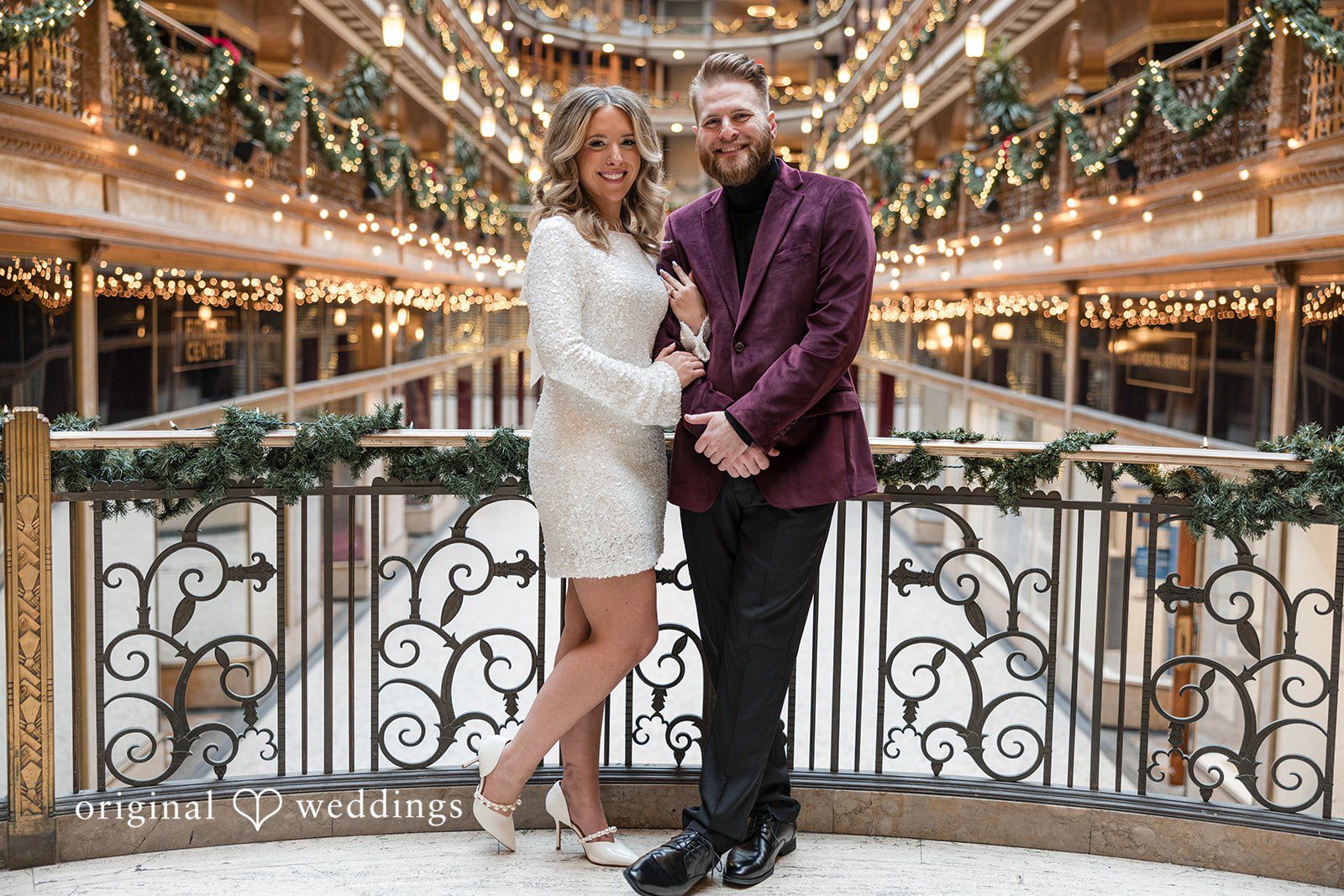 Lovely picture of couple arms in arms at The Cleveland Arcade