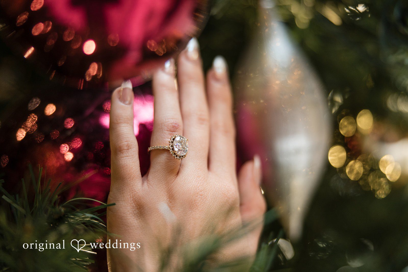 Beautiful shot of engagement ring