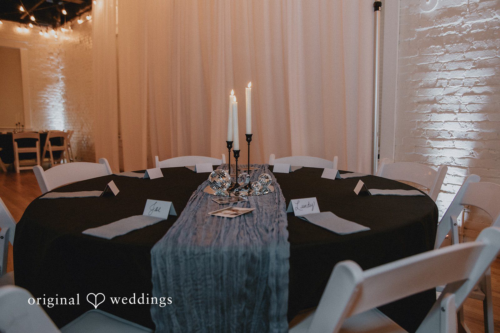 Siobhan + Seth Elegant reception table decor
