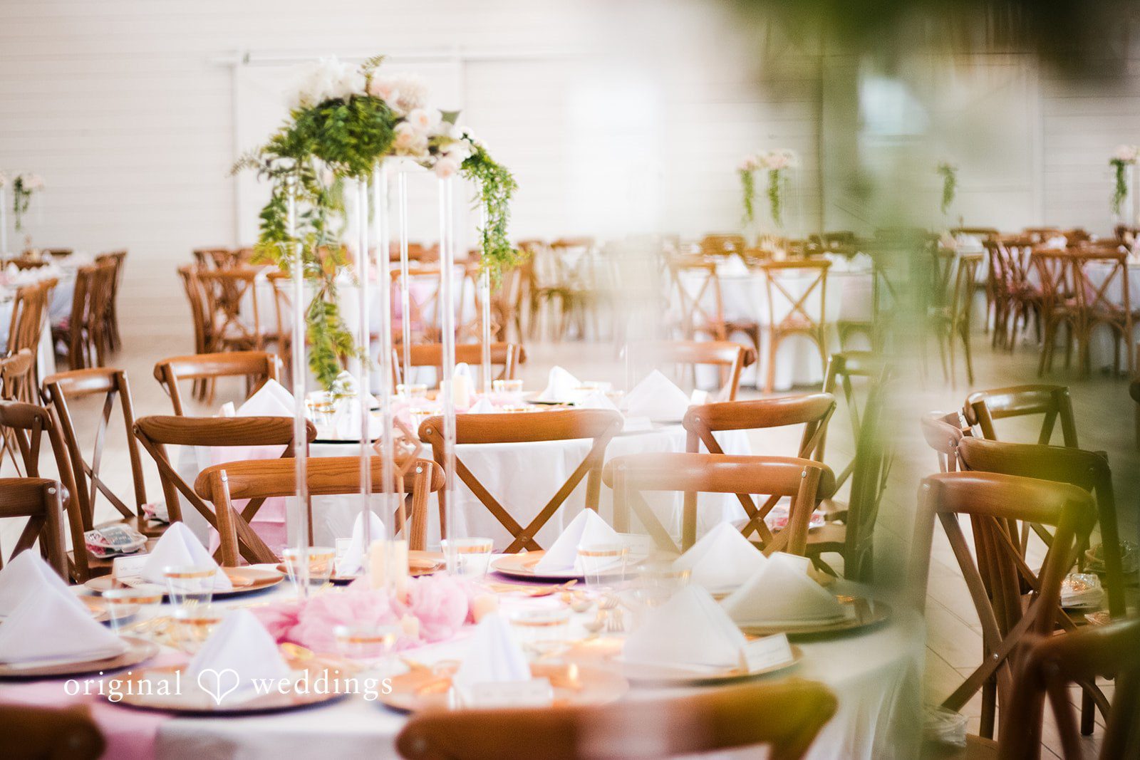 Anthony + Valen Decorated wedding tables at The Gardenia