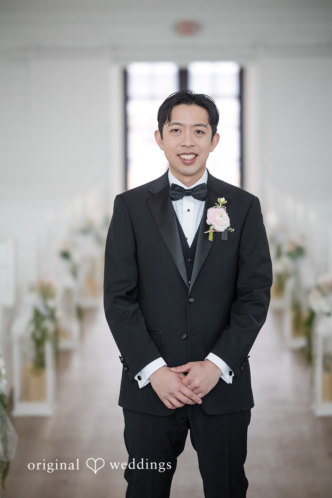 Anthony + Valen Elegant picture of groom captured by Dallas wedding photographers