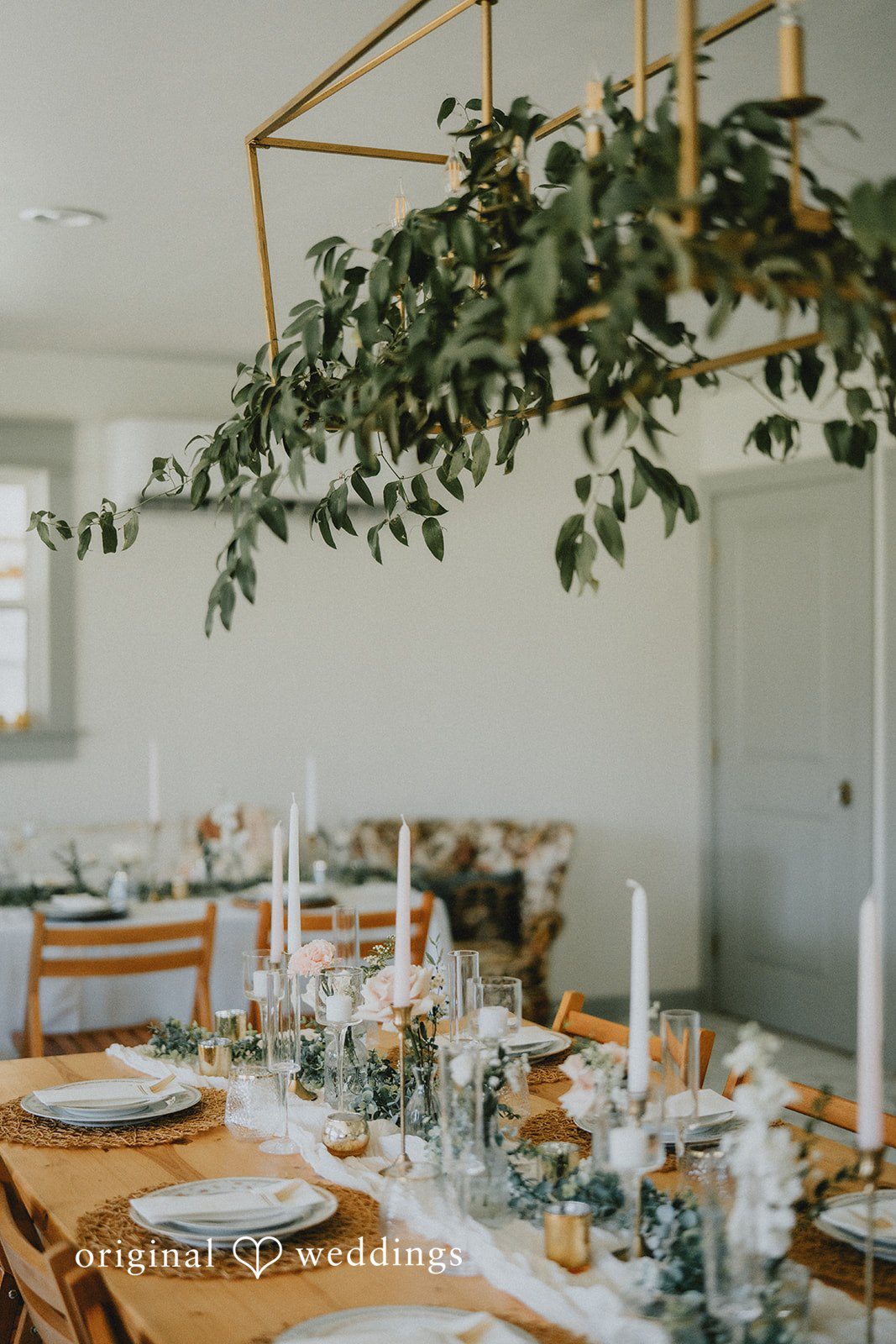 Classic reception table setup