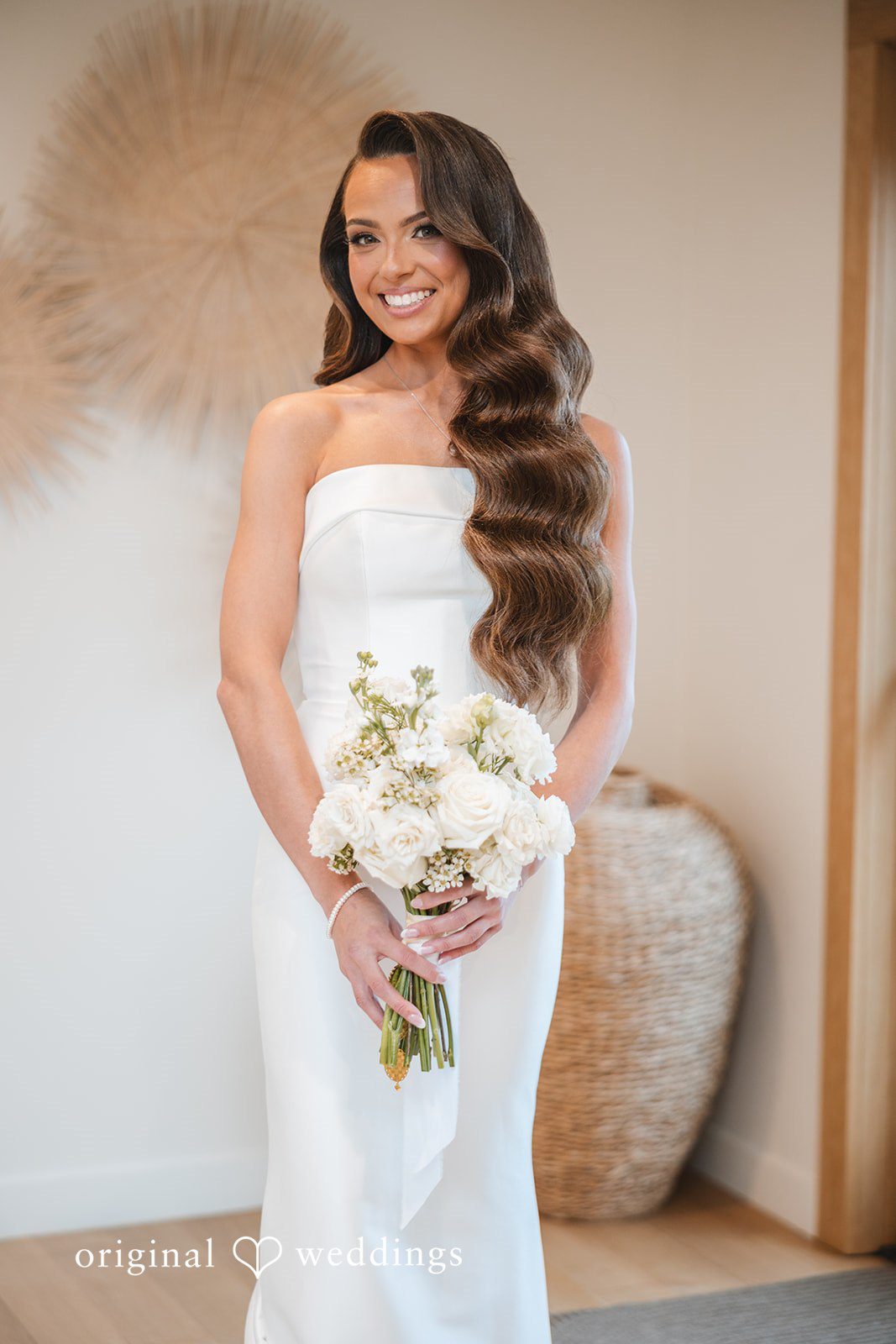 A stunning portrait of the bride