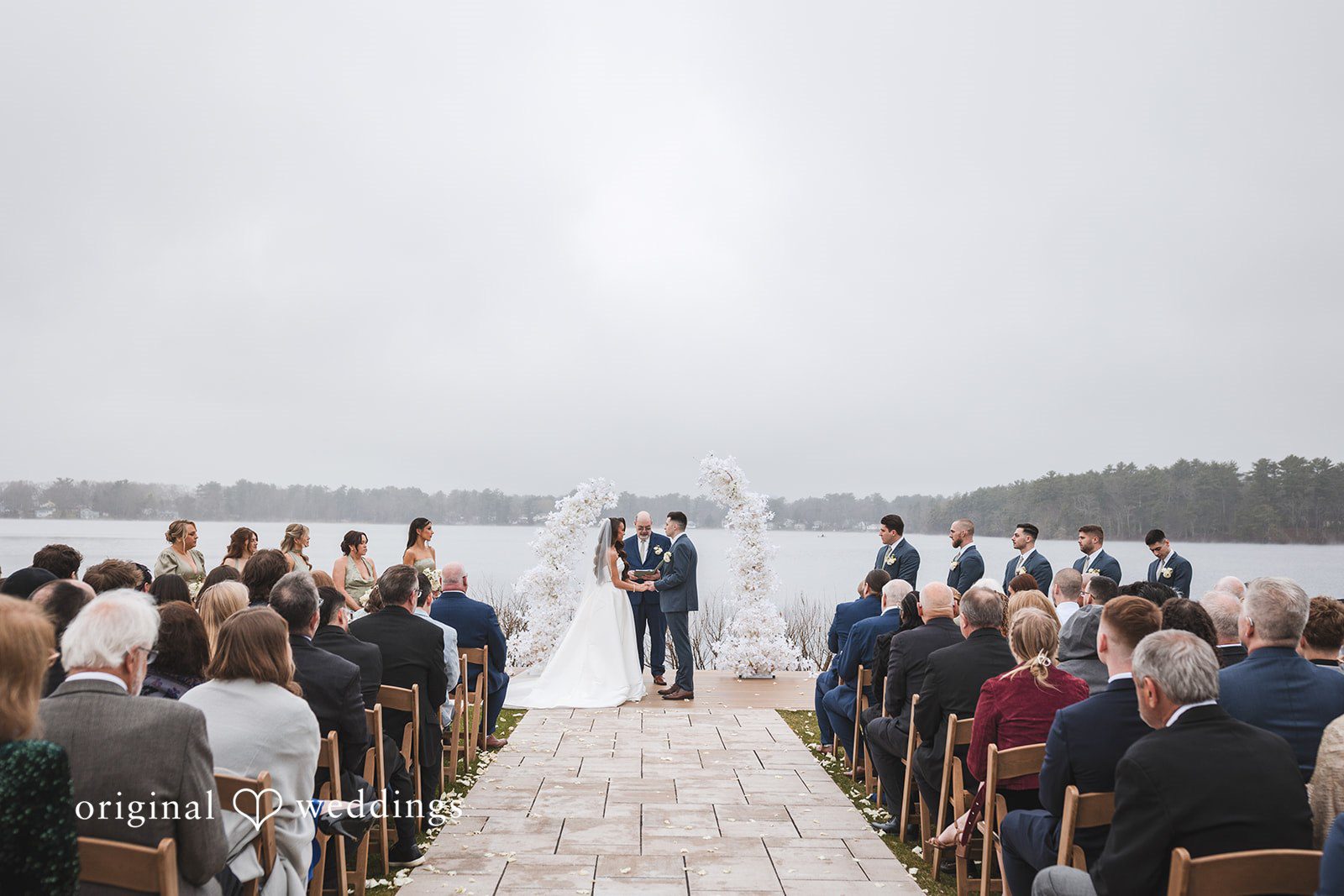 A portrait from The Lakehouse wedding ceremony