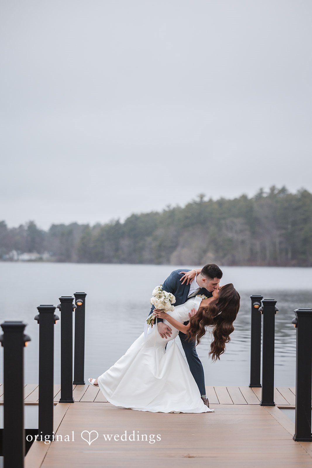 Romantic portrait by the lakeside