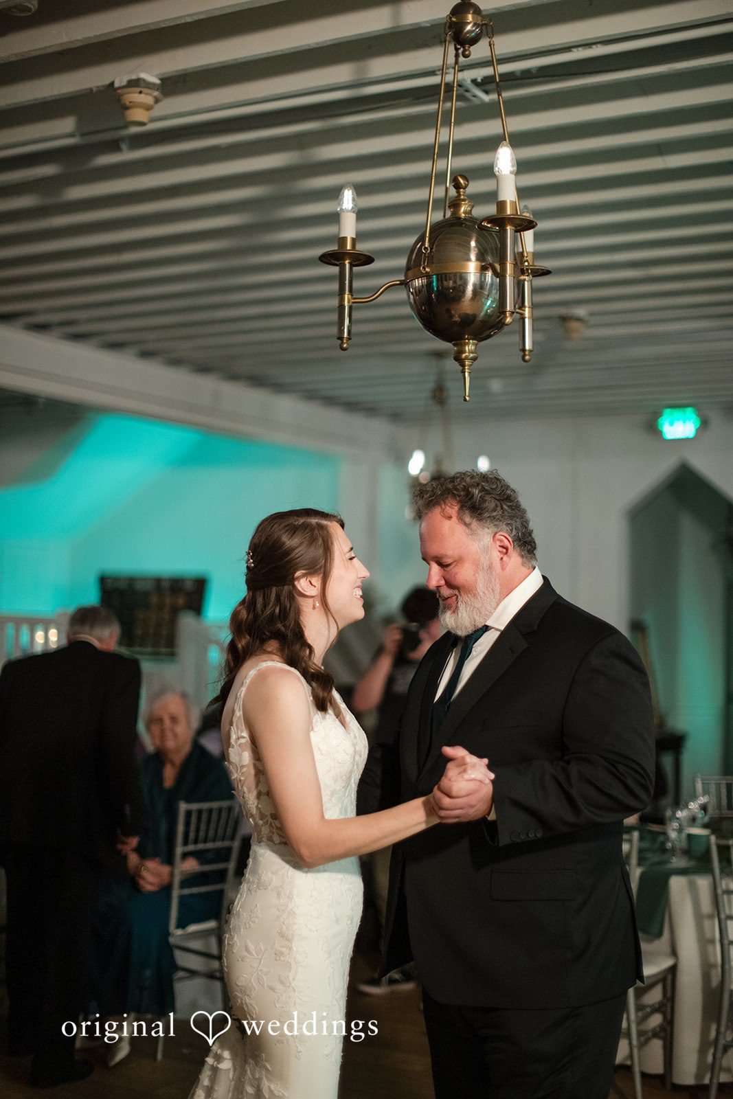 Adam + McKenzie Emotional parent dance moment captured by St. Louis wedding photographers