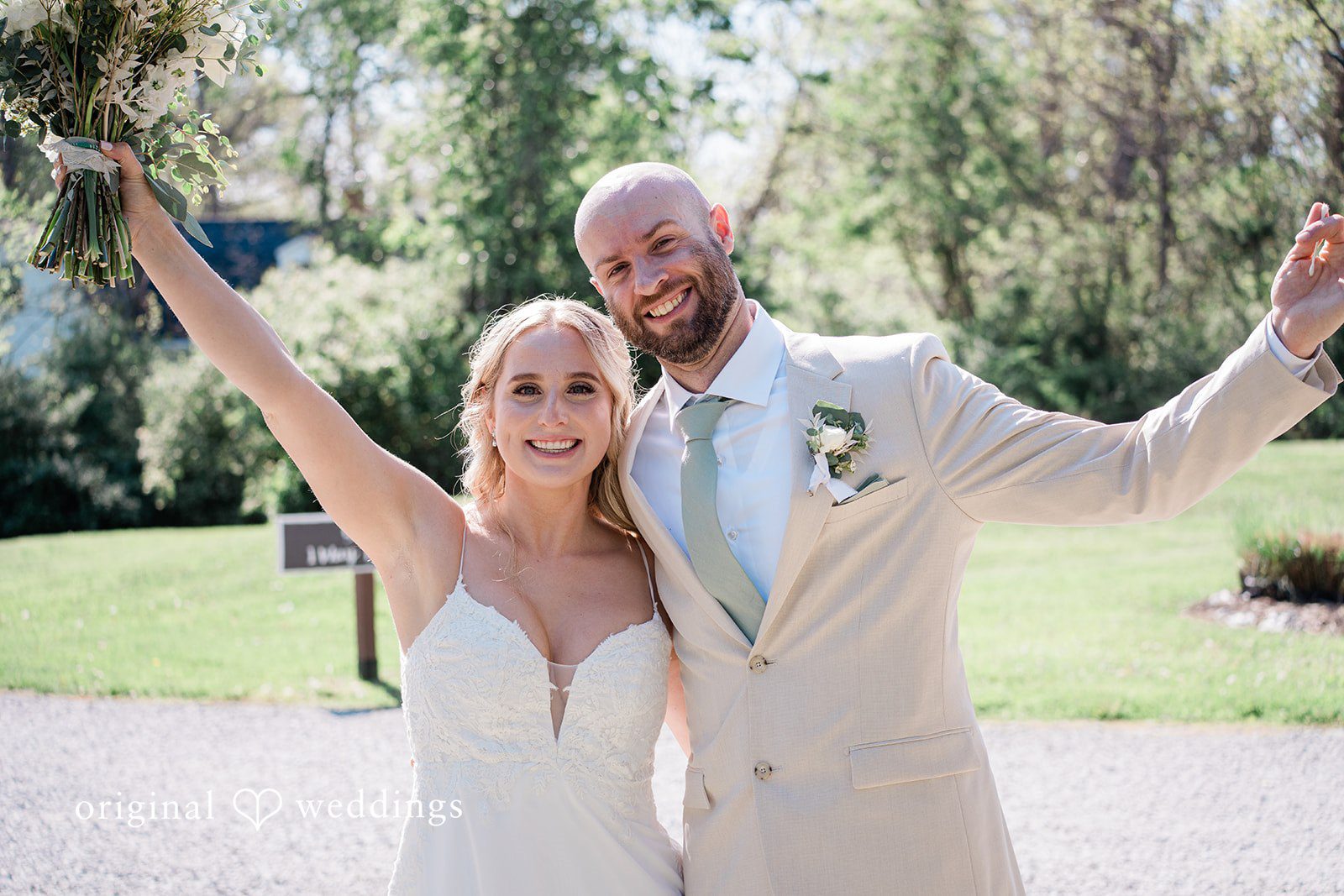 Lily + Robert Our Cincinnati wedding photographers at Original Weddings captured a stunning portrait of the couple at The Marmalade Lily