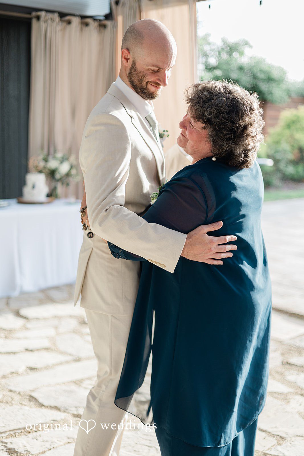 Lily + Robert The groom dances with mother