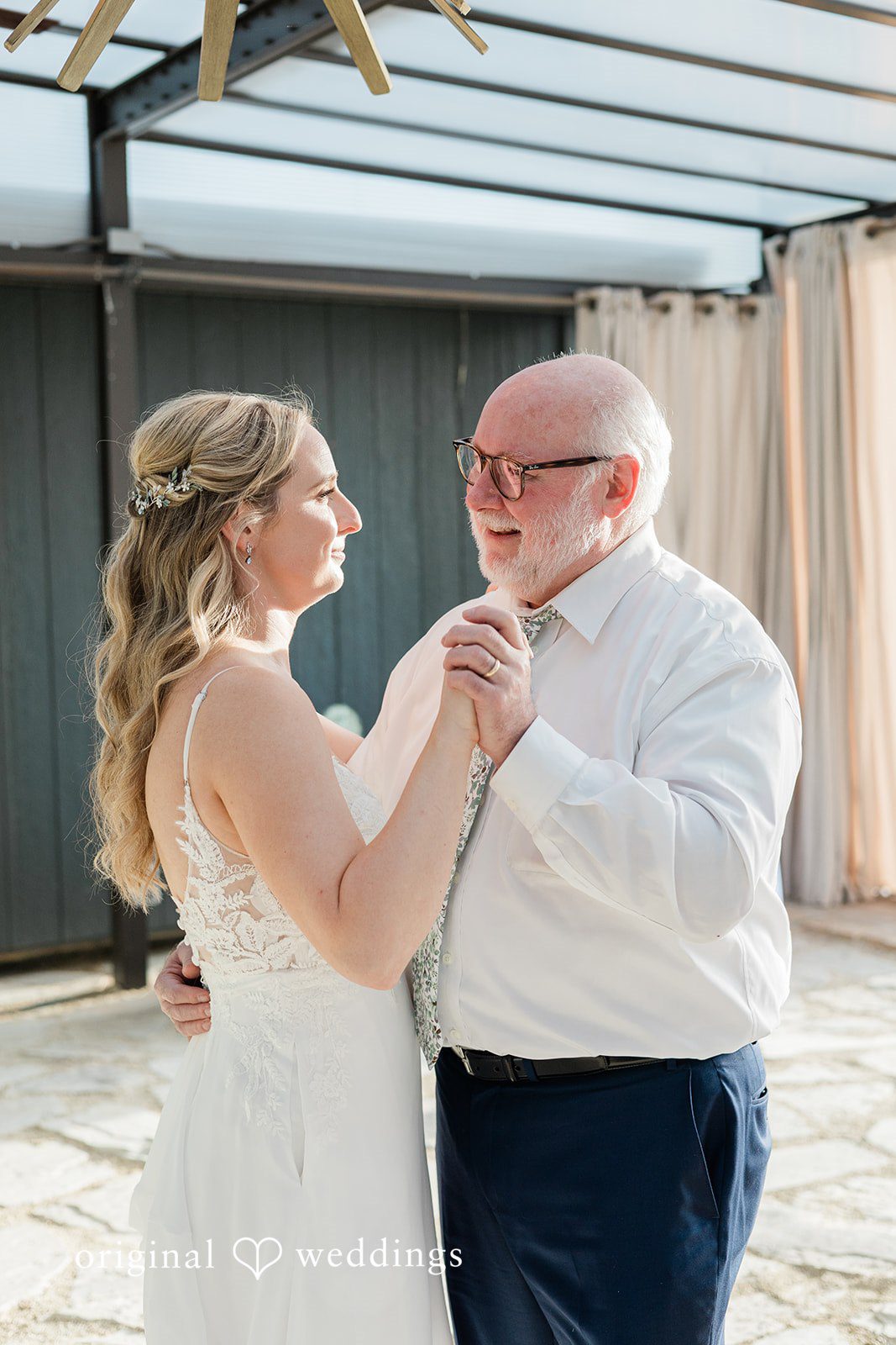 Lily + Robert The bride dances with her father