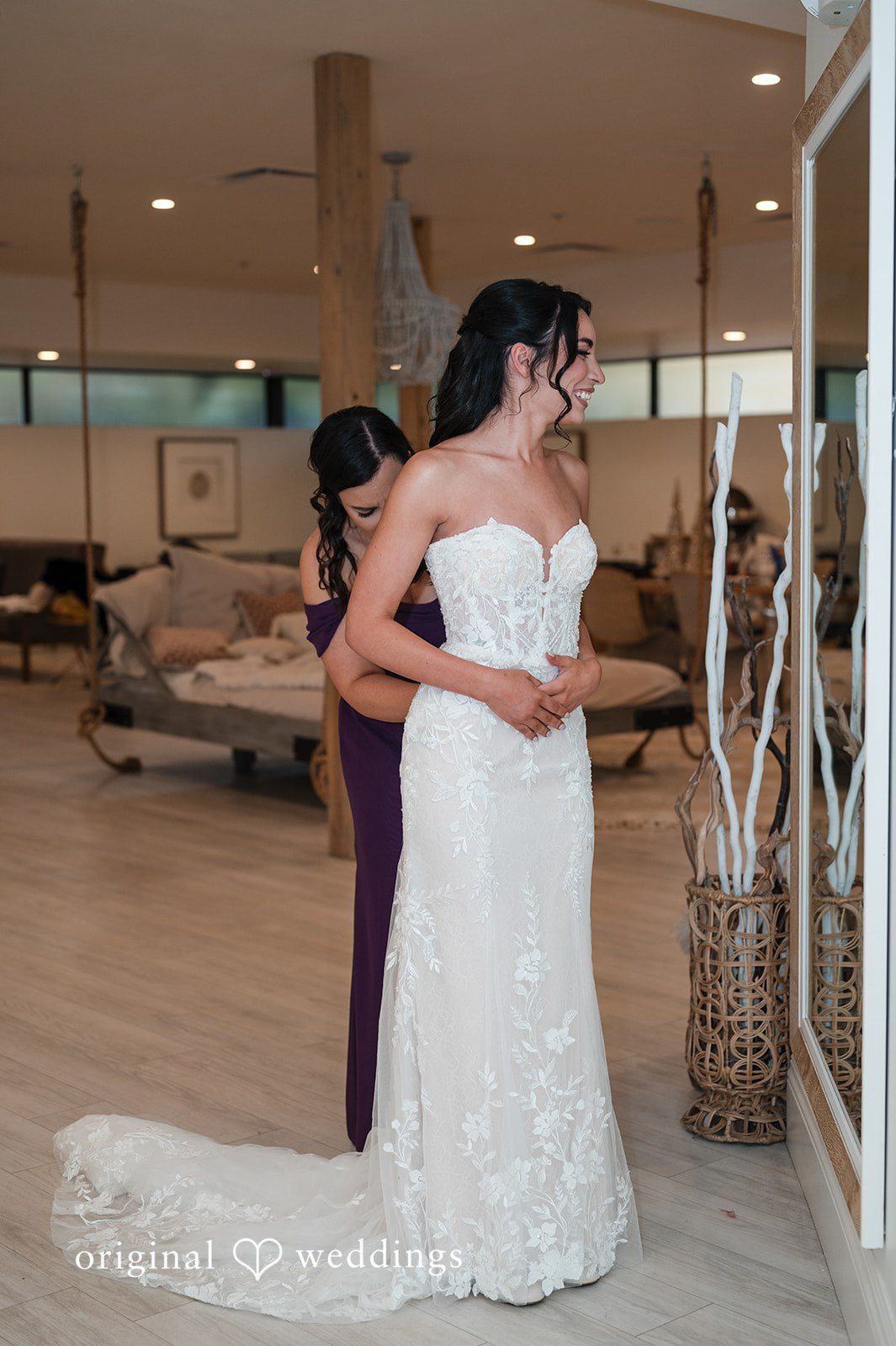 Beautiful bride styling portrait at The Oaks