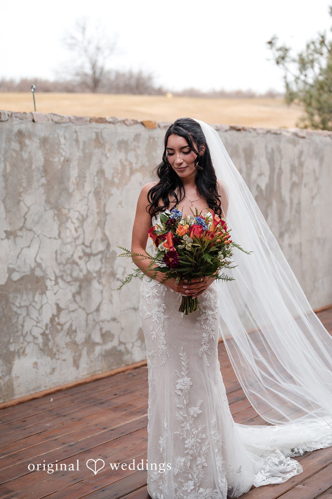 Romantic bridal portrait photography at The Oaks