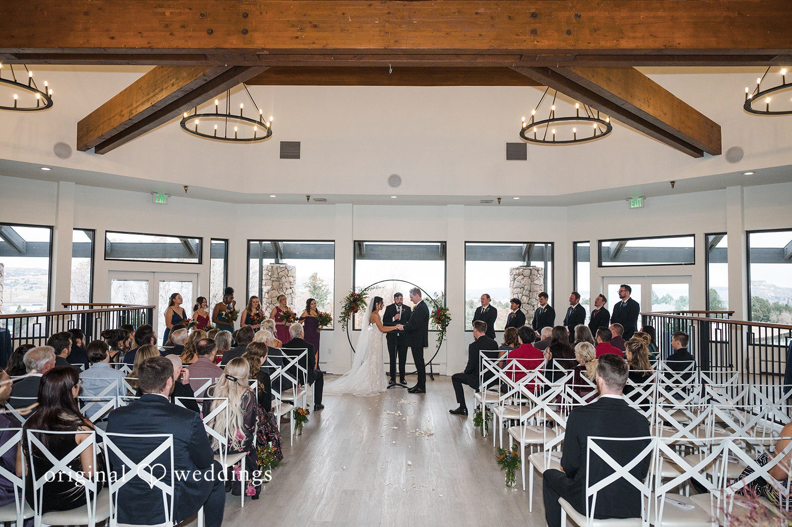 Beautiful wedding moment photography at The Oaks