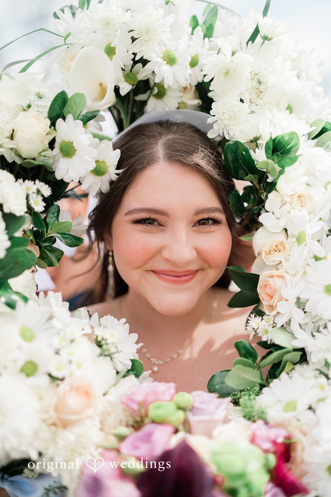 A stylish portrait of the bride