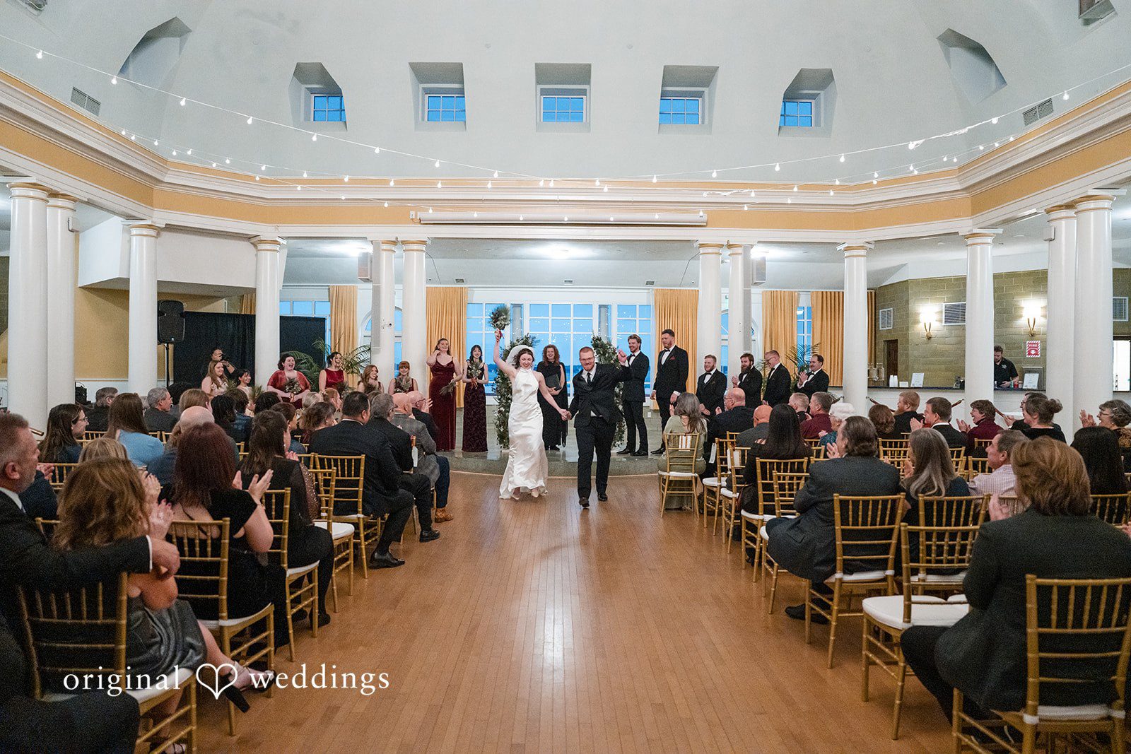 Samantha + James The couple shows deep excitement after their union
