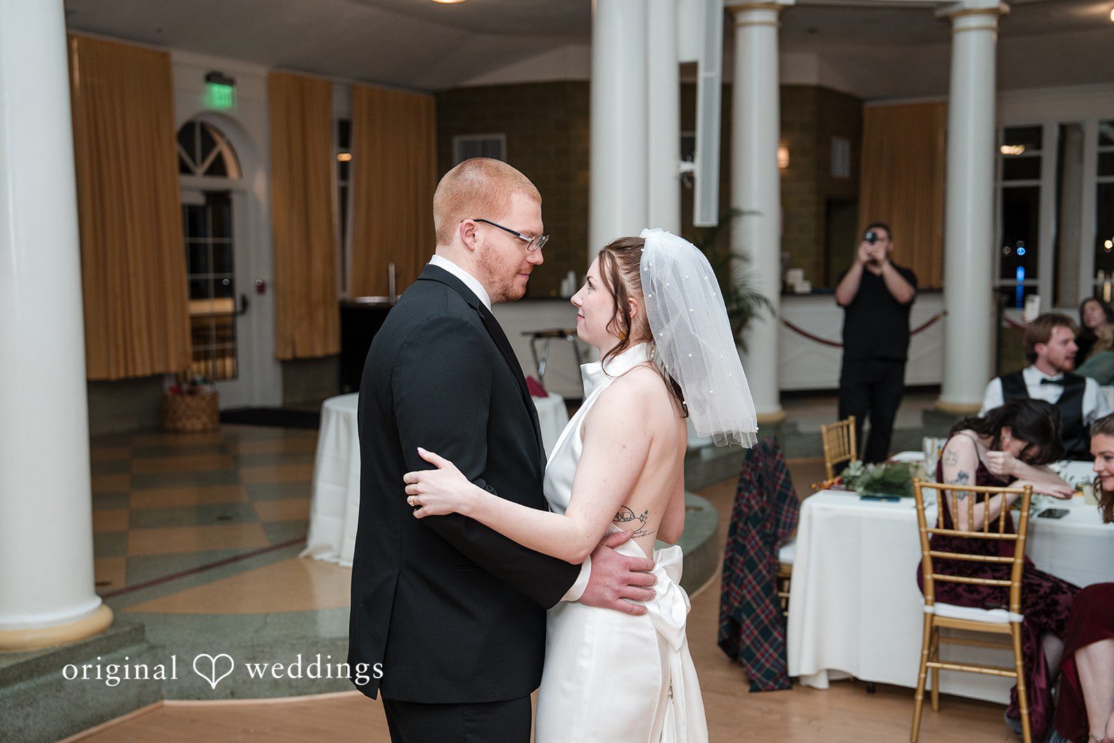 Samantha + James The couple takes their first dance