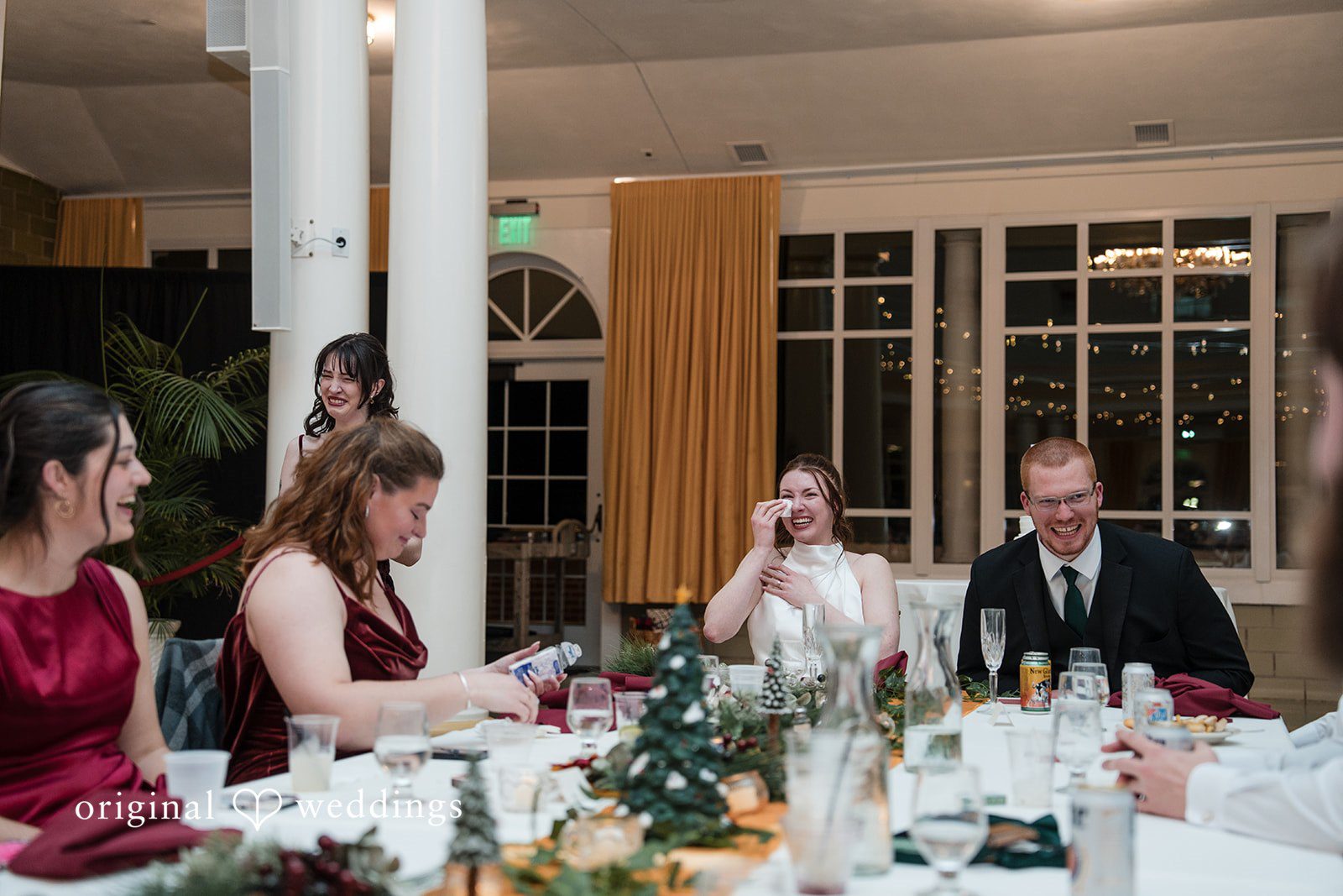 Samantha + James The couple shows deep emotions at their wedding reception