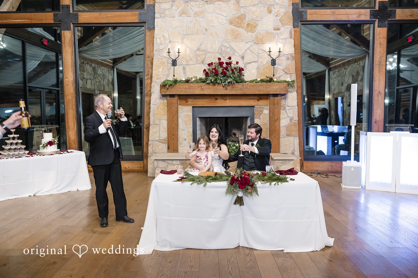 Wedding speech during reception