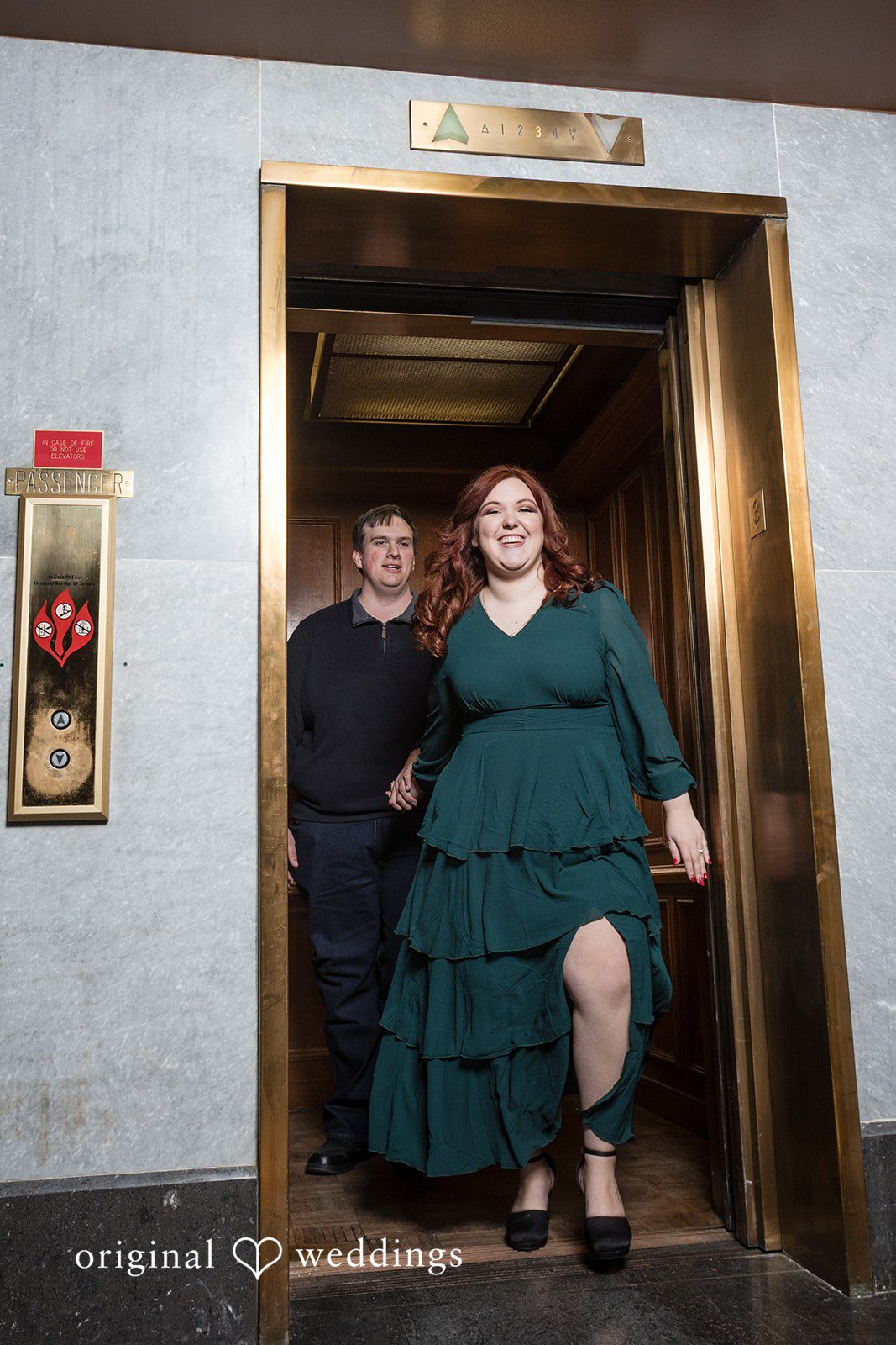 Couple expressing their happiness at The State House during session