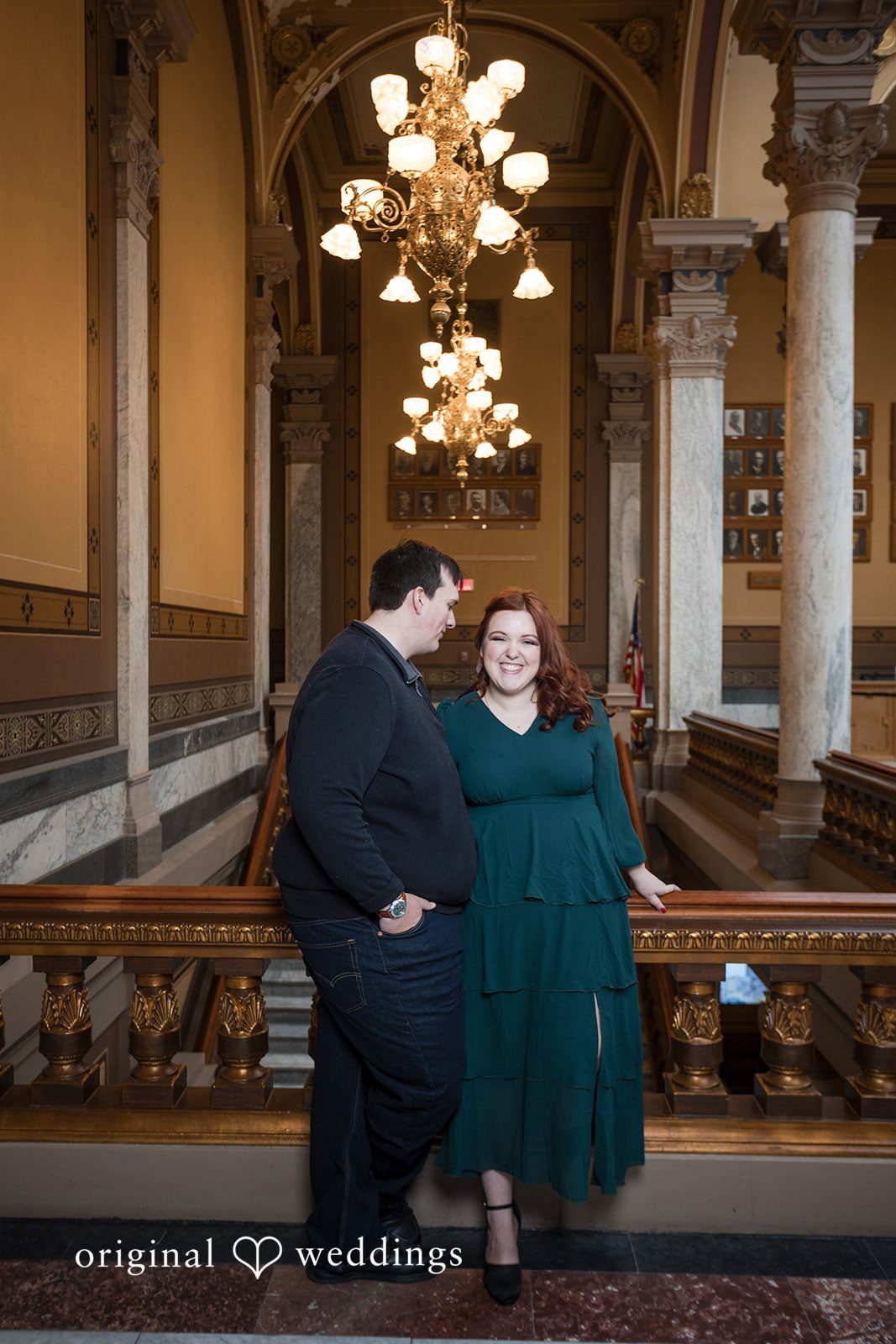 Lovely picture of couple at The State House