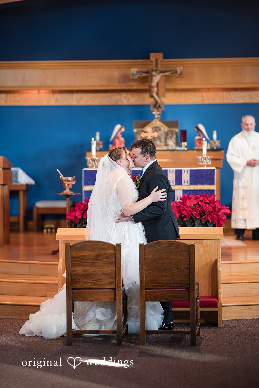 Michael + Shannon Our New York City wedding photographers captured the moment the couple took their first kiss