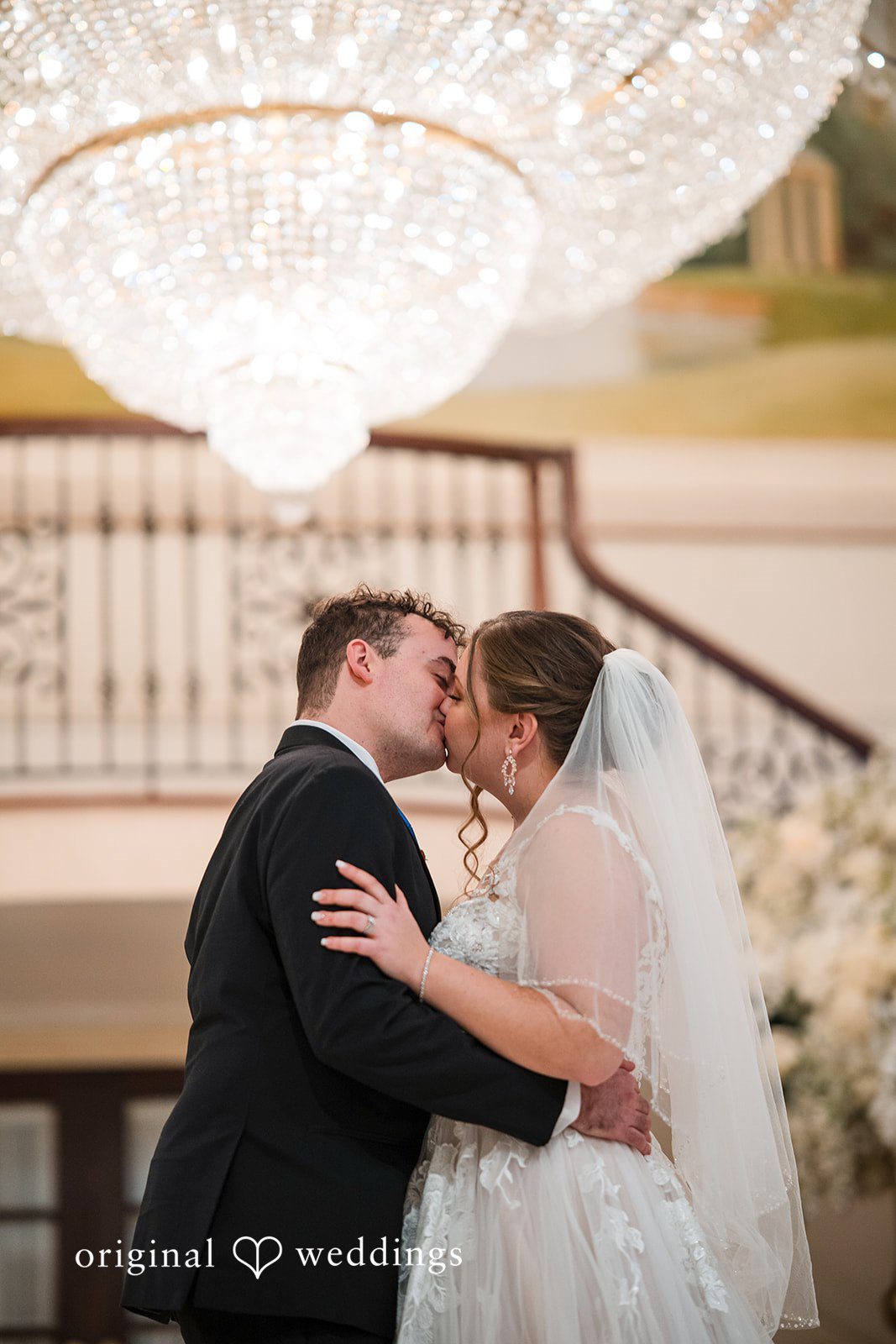 Michael + Shannon The couple shares a romantic kiss