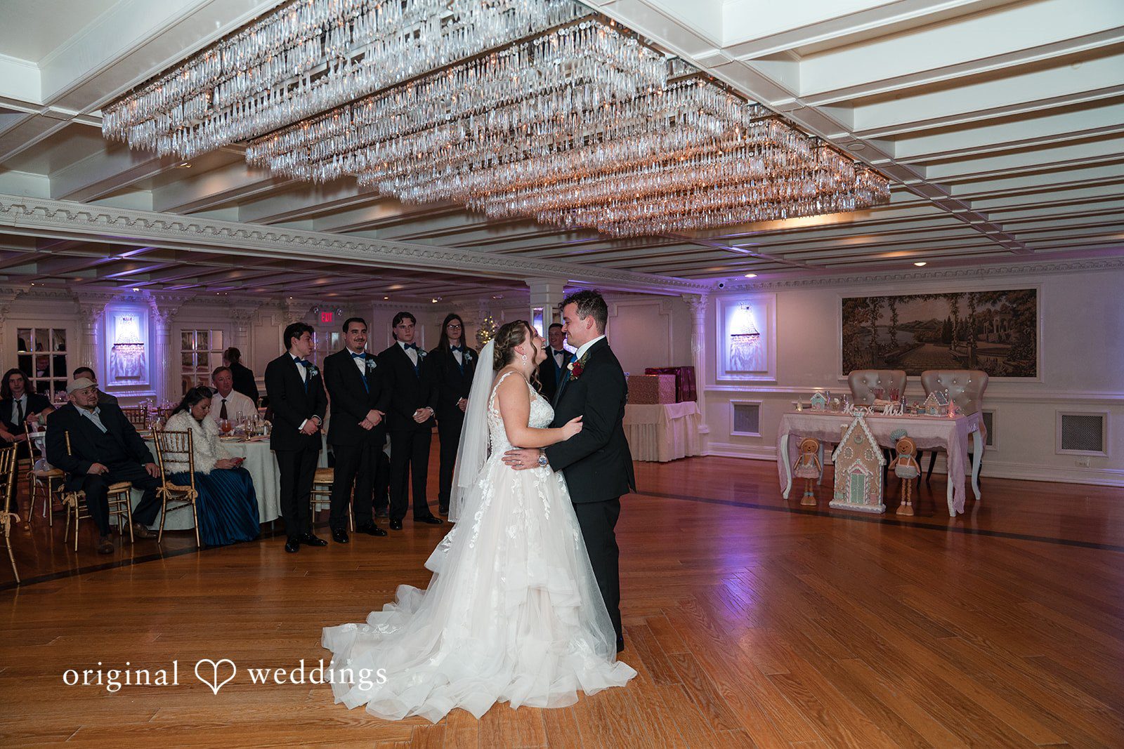 Michael + Shannon The couple takes their first dance at The Tides Estate ballroom
