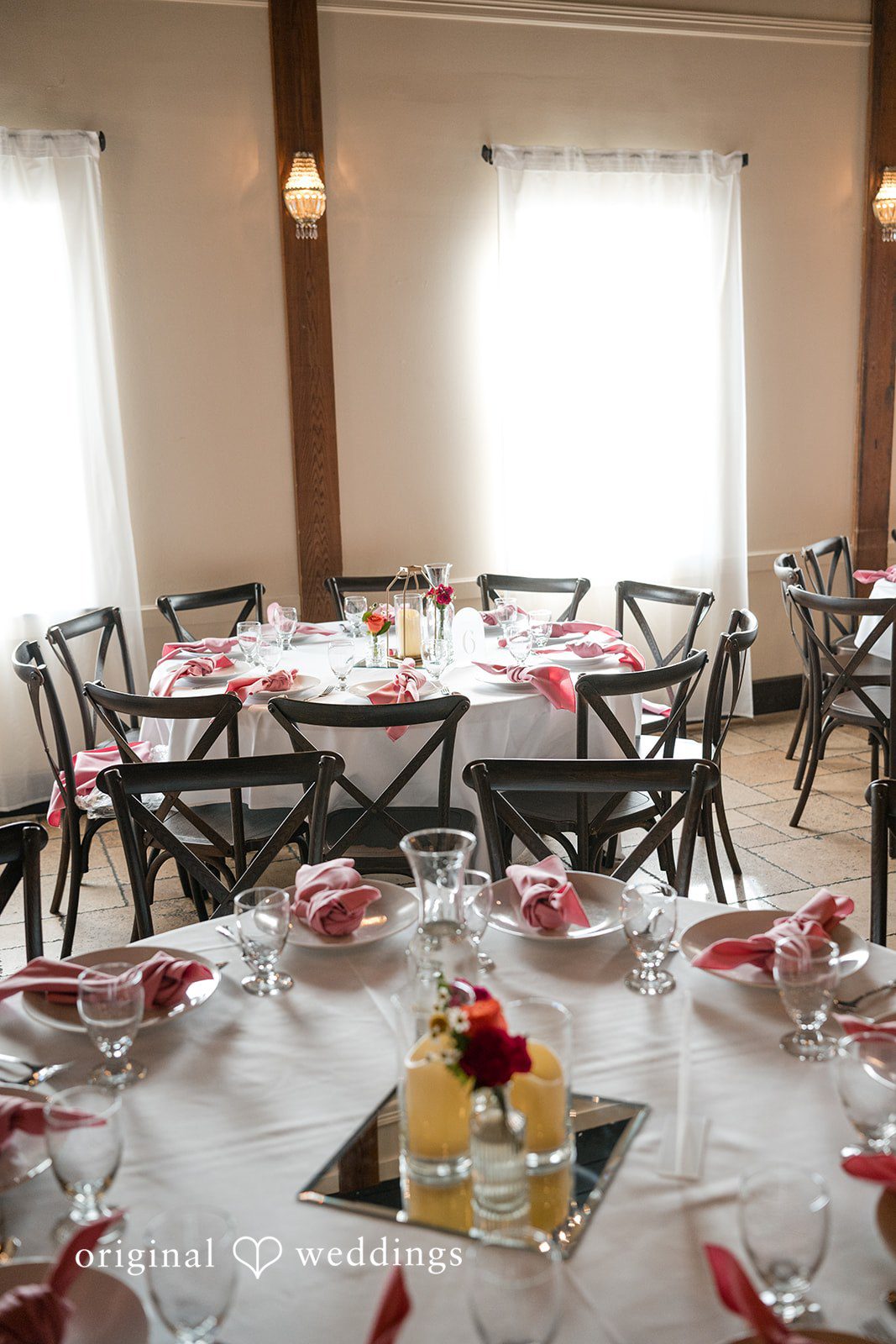 Taylor + Yash Decorated tables at The Troutdale House