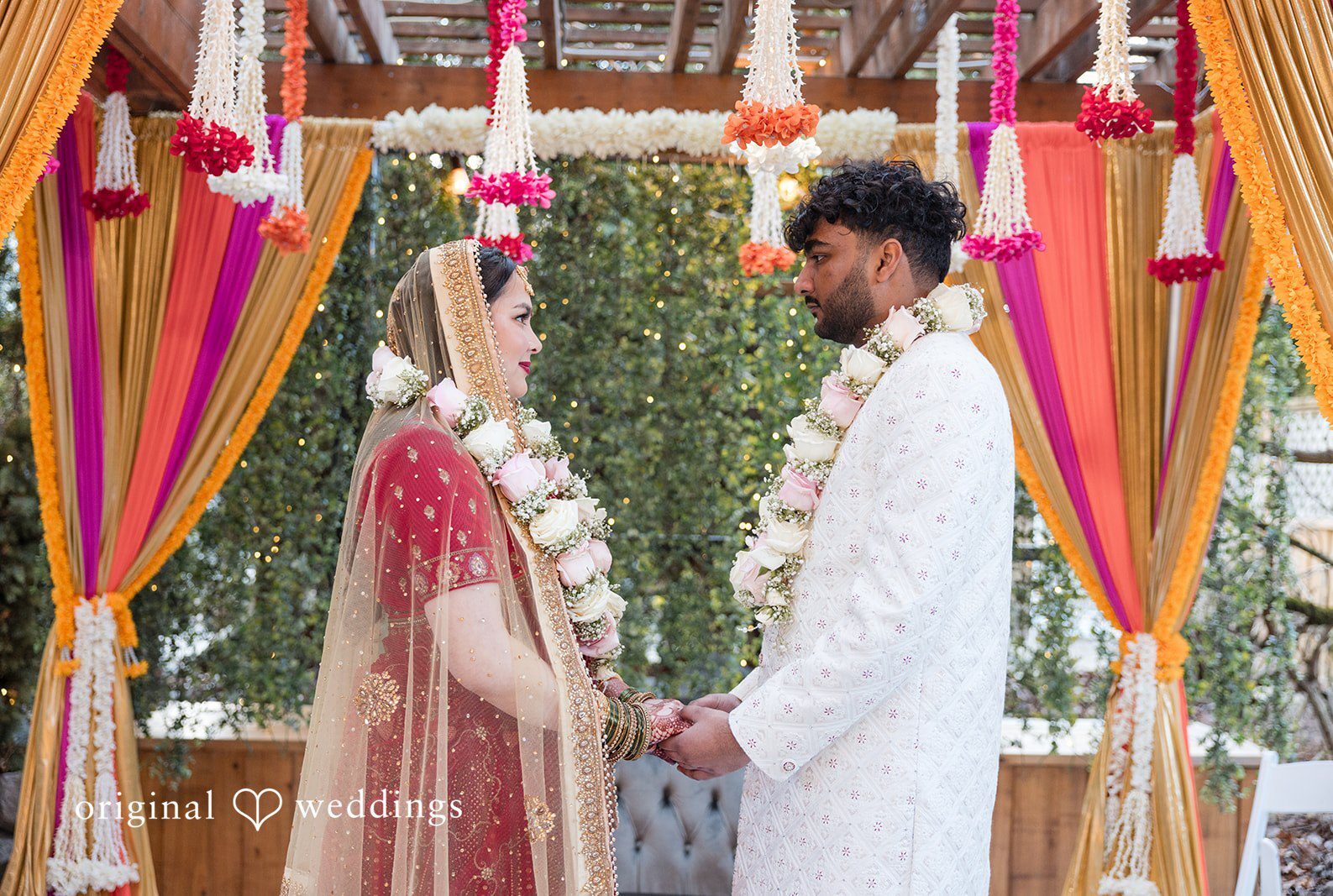 Portland wedding photography by Original Weddings capturing the loveliest moment of couple at The Troutdale House