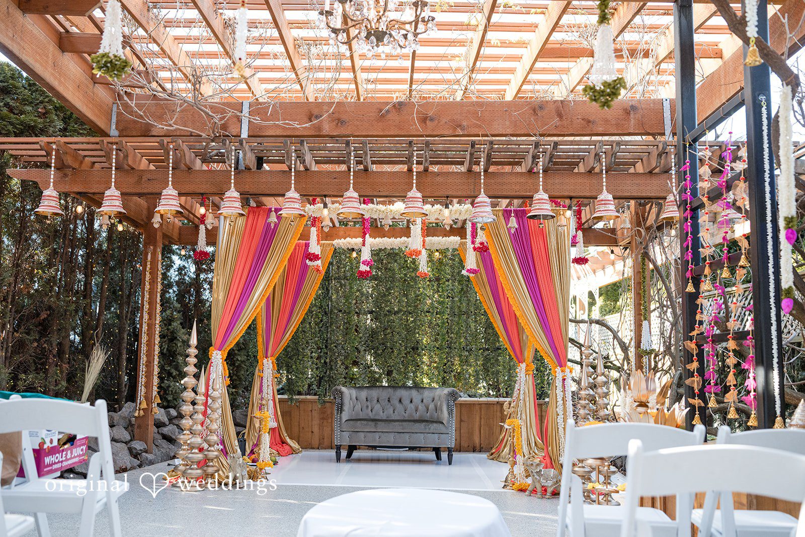 Taylor + Yash Elegant decoration at The Troutdale House Wedding