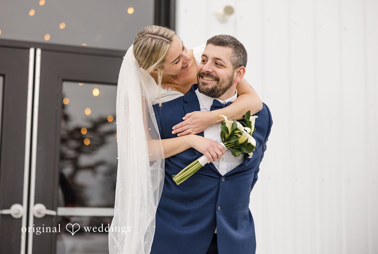 Stunning Portrait of couple at The Village Barn by Cleveland Wedding Photography from Original Weddings.