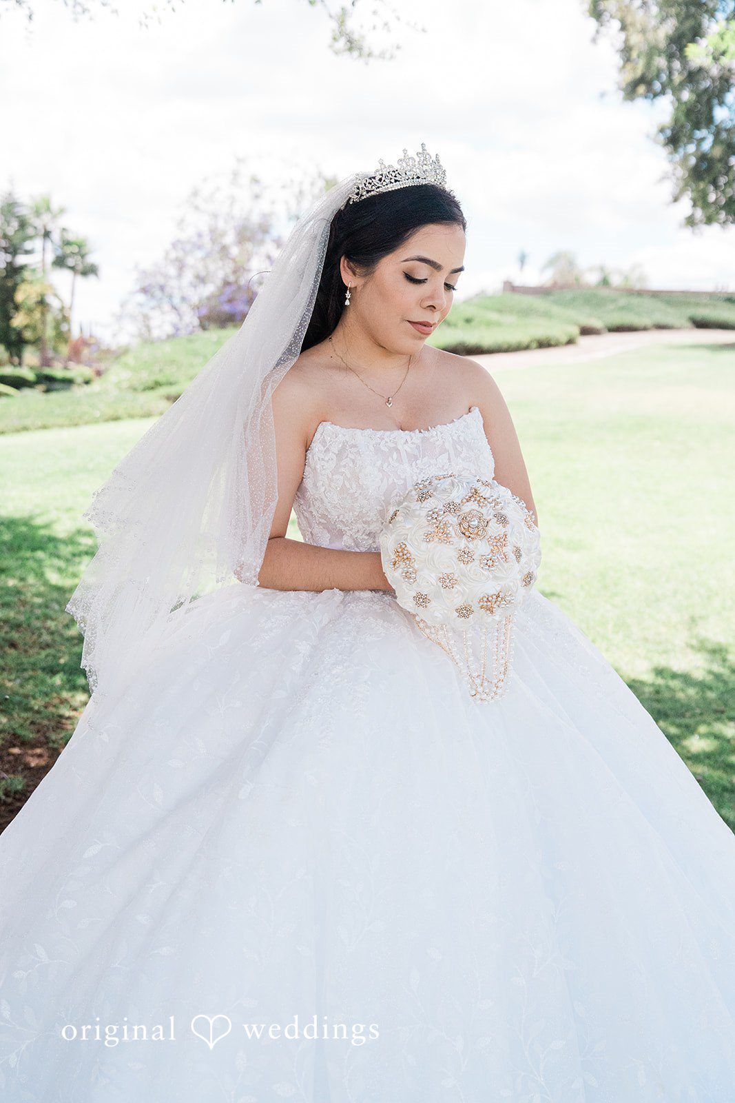 Beautiful bridal portrait at Towngate Community Center