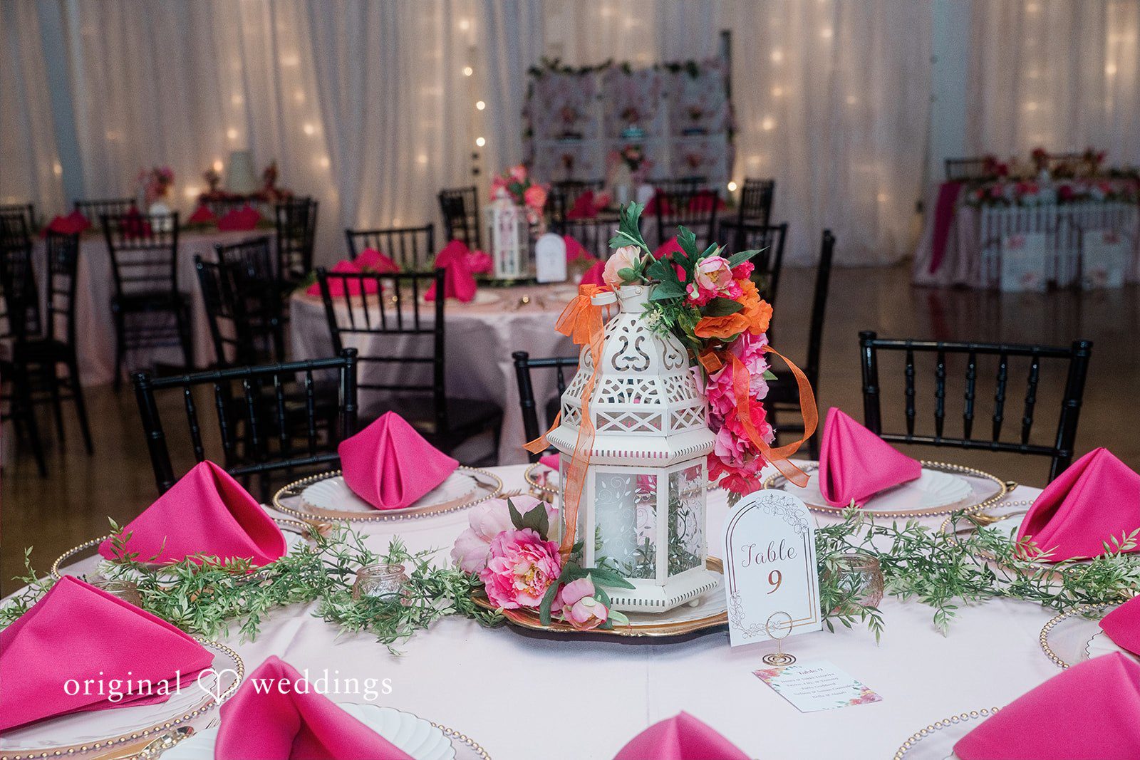 Hilary + Thomas The wedding reception space at Venue 650