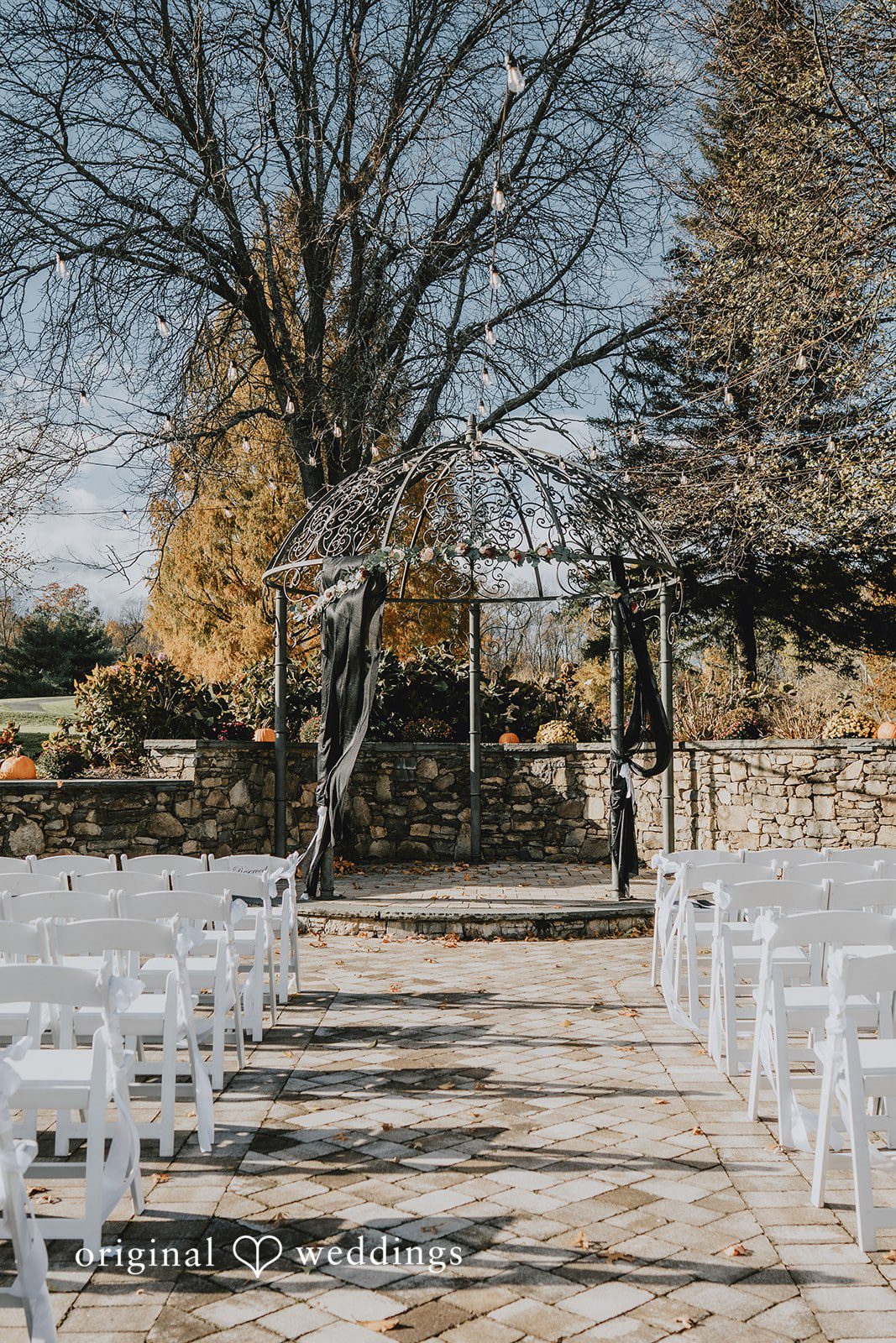 Classic wedding venue setting at West Hills Country Club