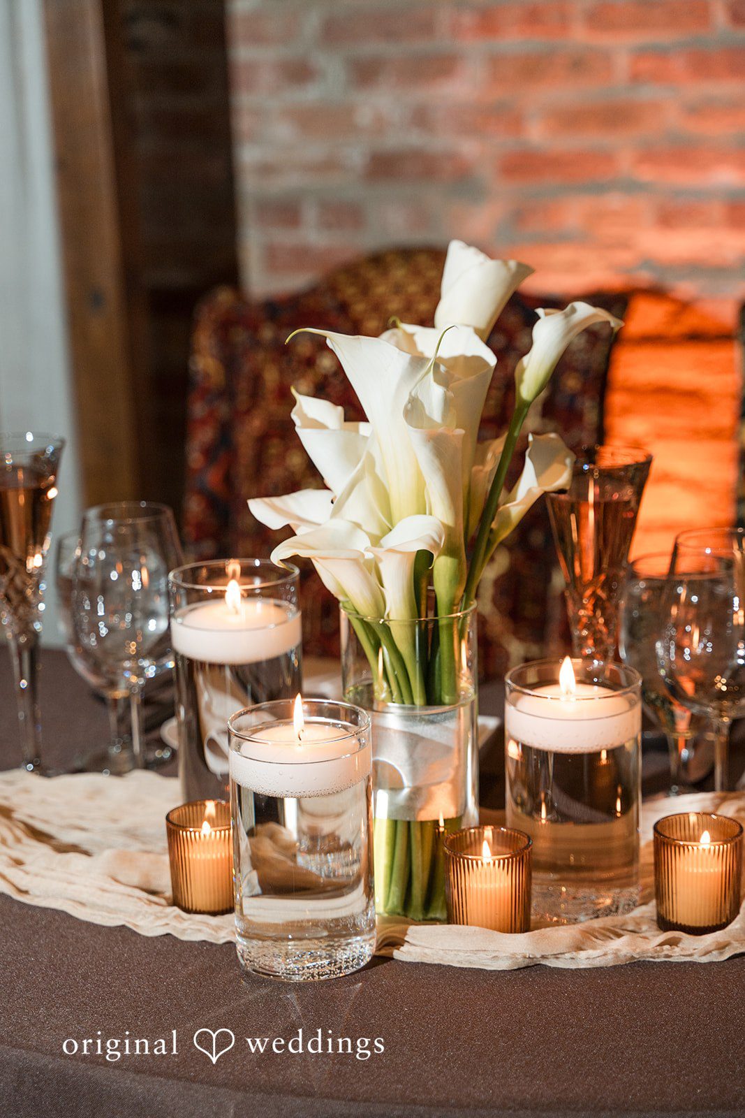 Erin + Zack Candlelight and florals