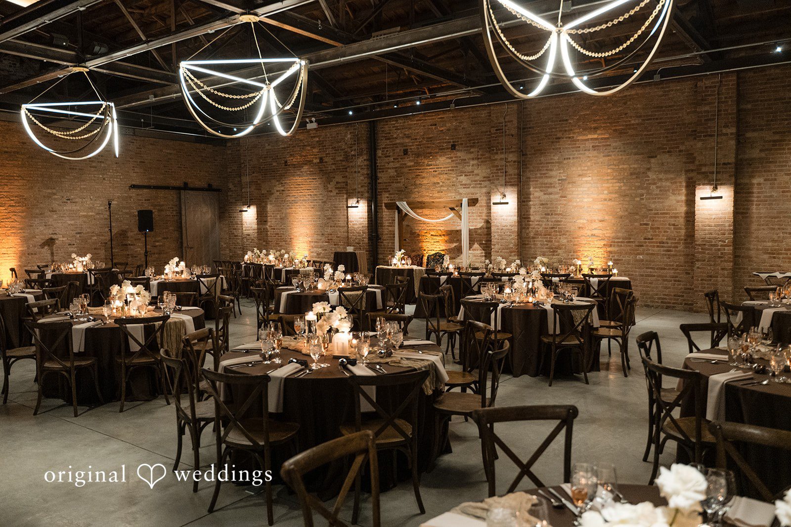 Erin + Zack The wedding reception hall at Wildman BT