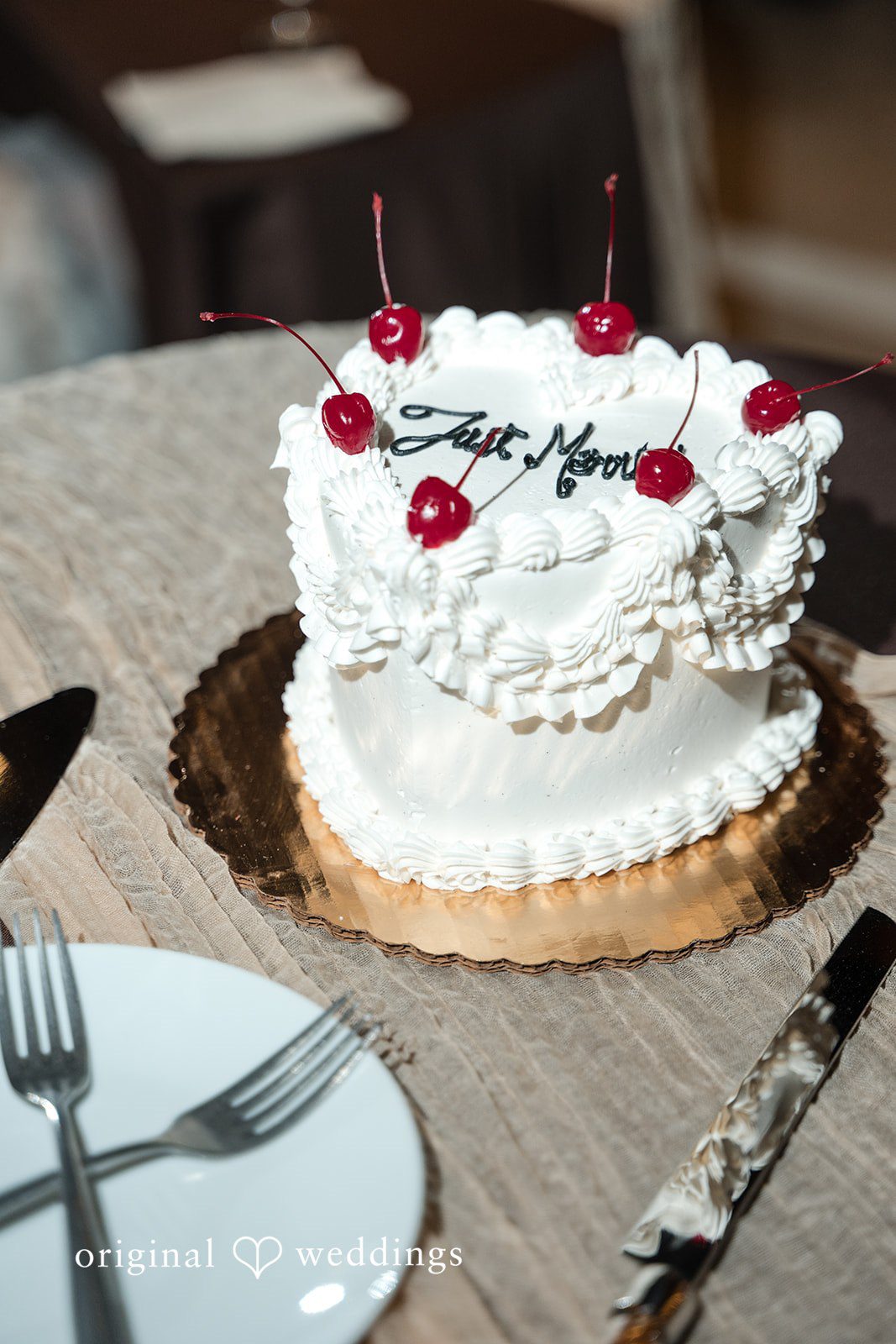Erin + Zack The wedding cake
