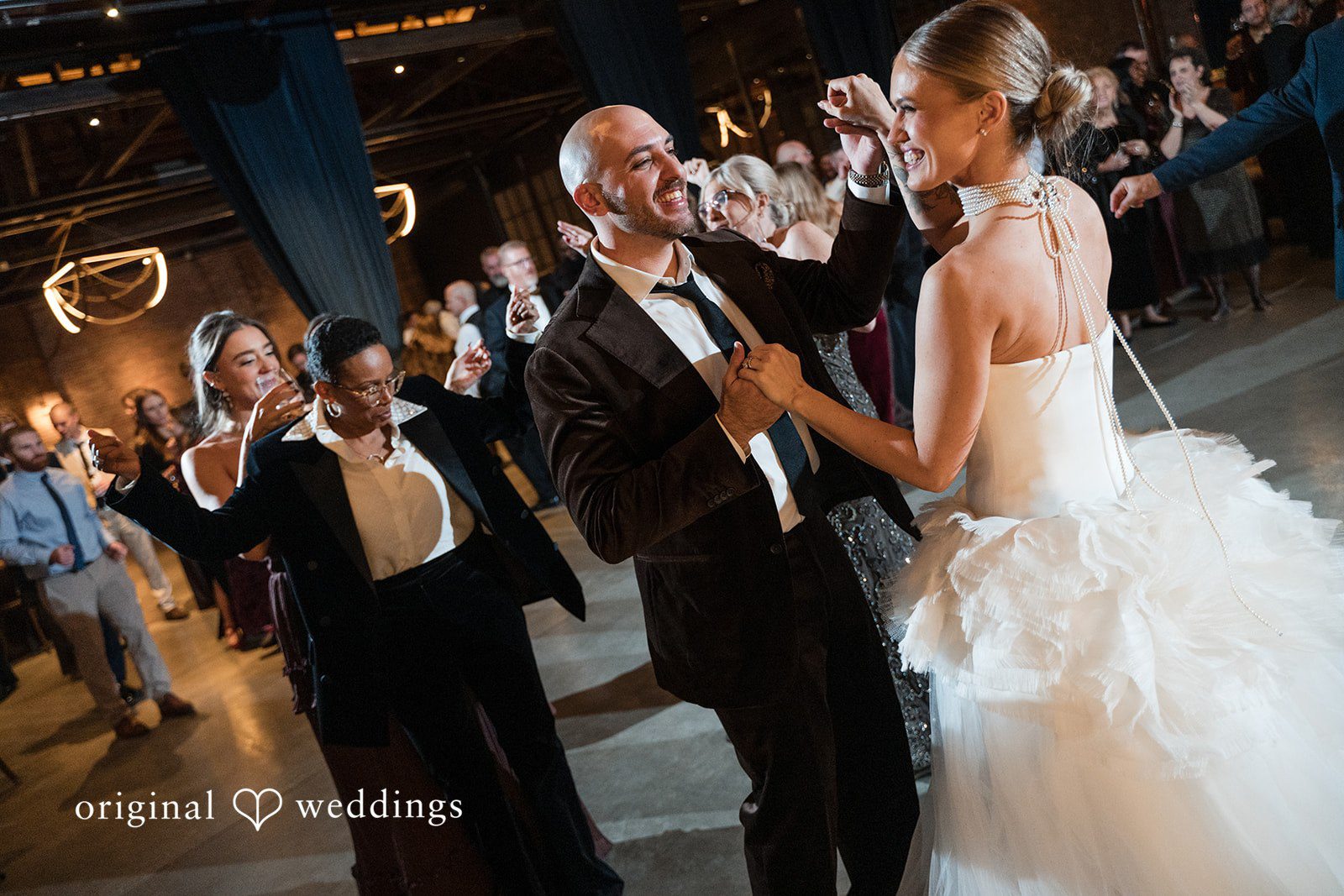 Erin + Zack Joyful moment at the Wildman BT wedding reception