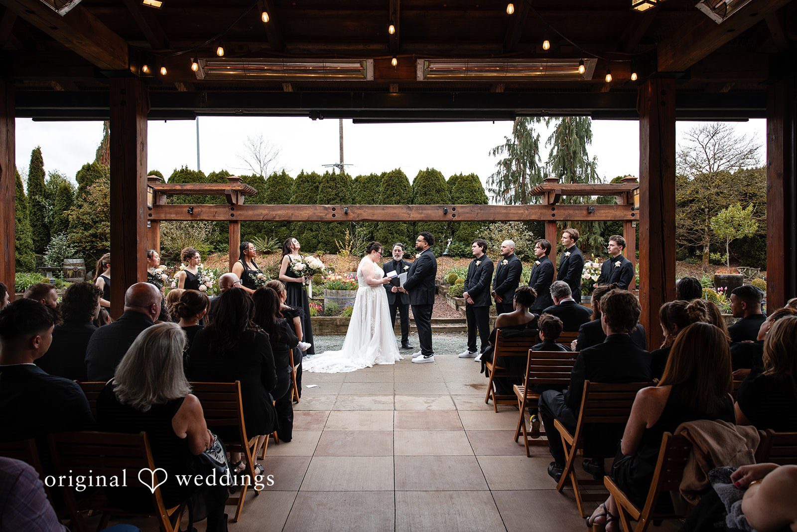 Natural wedding ceremony interaction captured beautifully