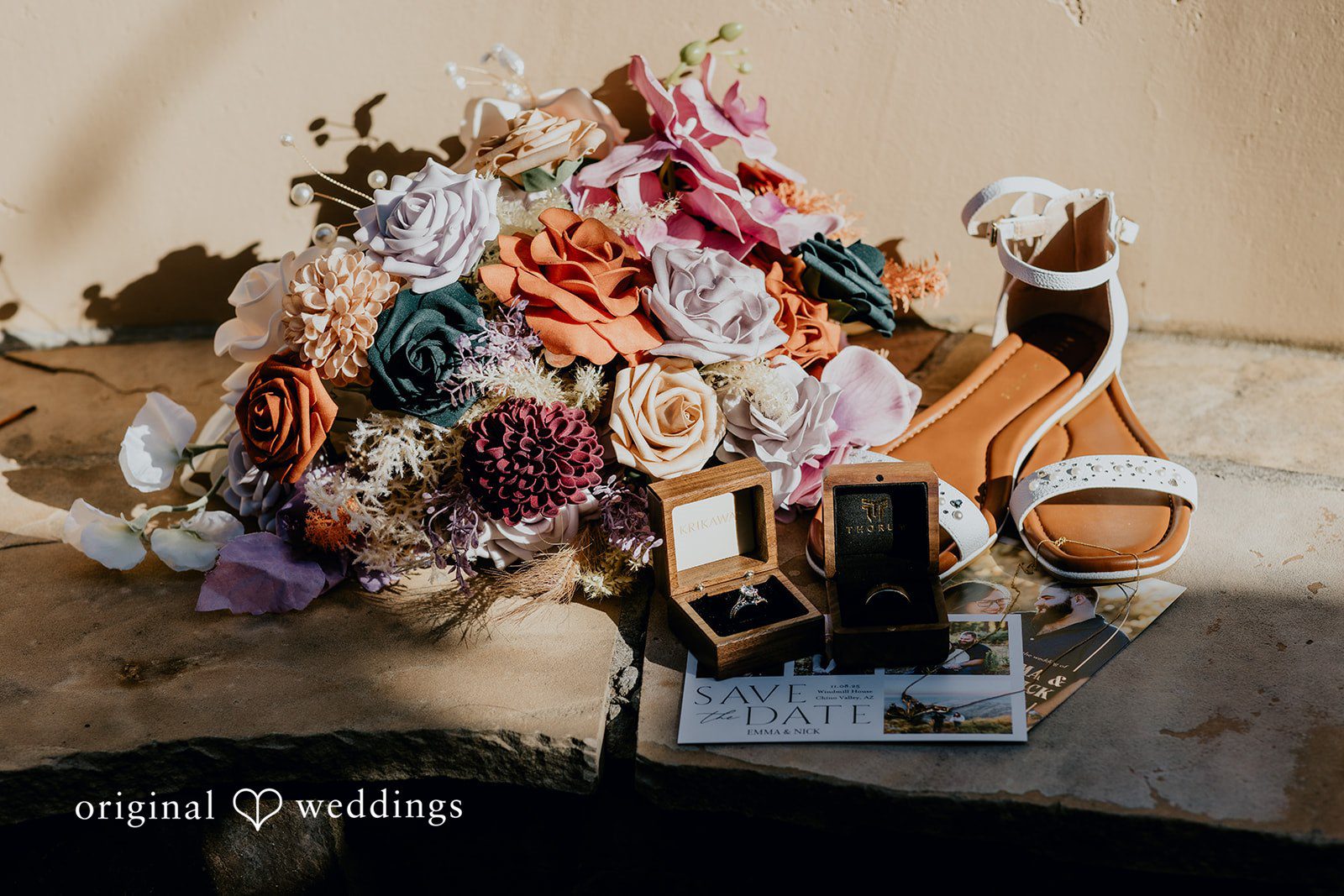 Elegant bridal detail wedding accessories arrangement at Windmill House