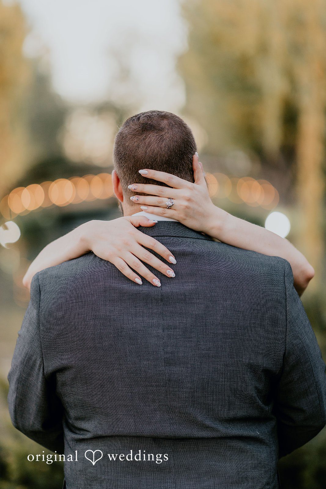 Stylish close-up wedding portrait at Windmill House