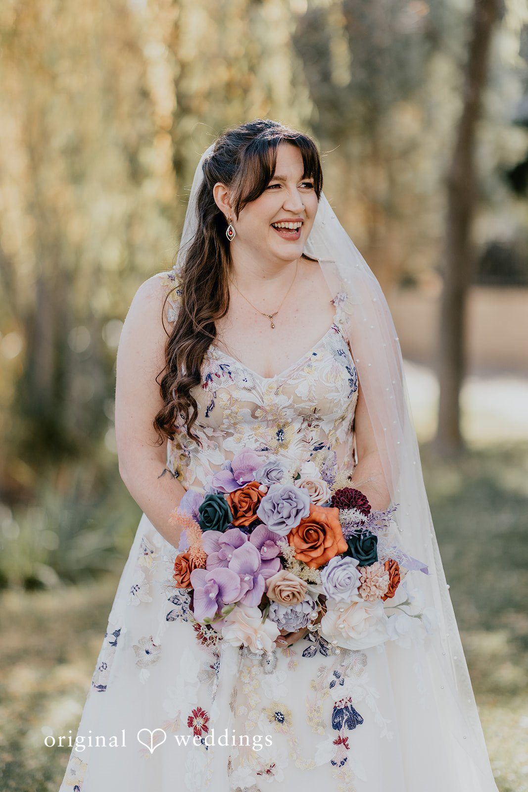 Beautiful bride posing from different angles at Windmill House