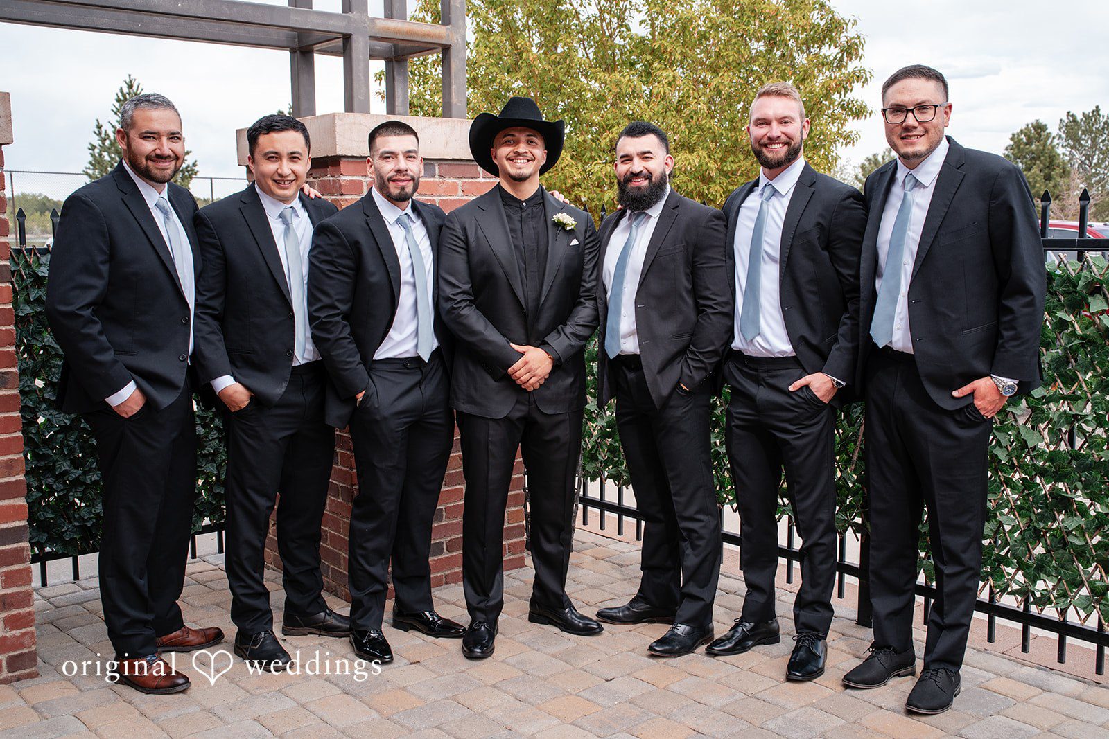Emily + Miguel The groom and the groomsmen