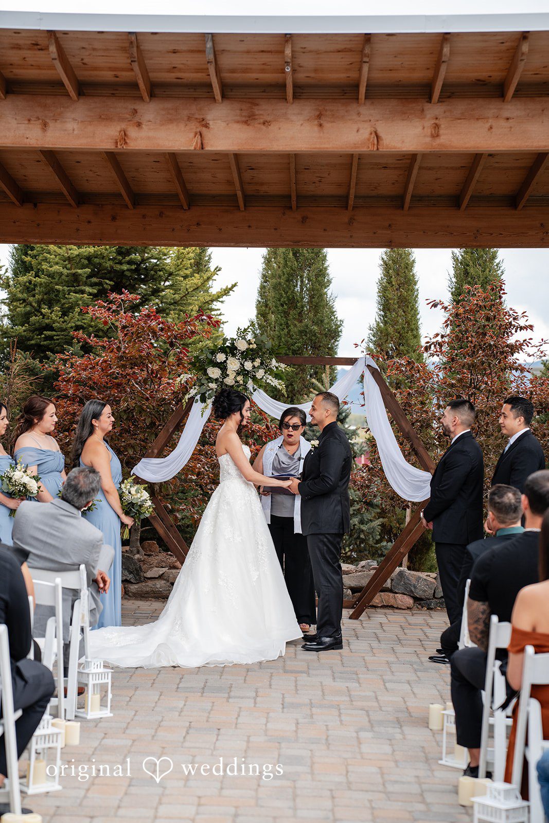 Emily + Miguel Ashley Ridge wedding ceremony