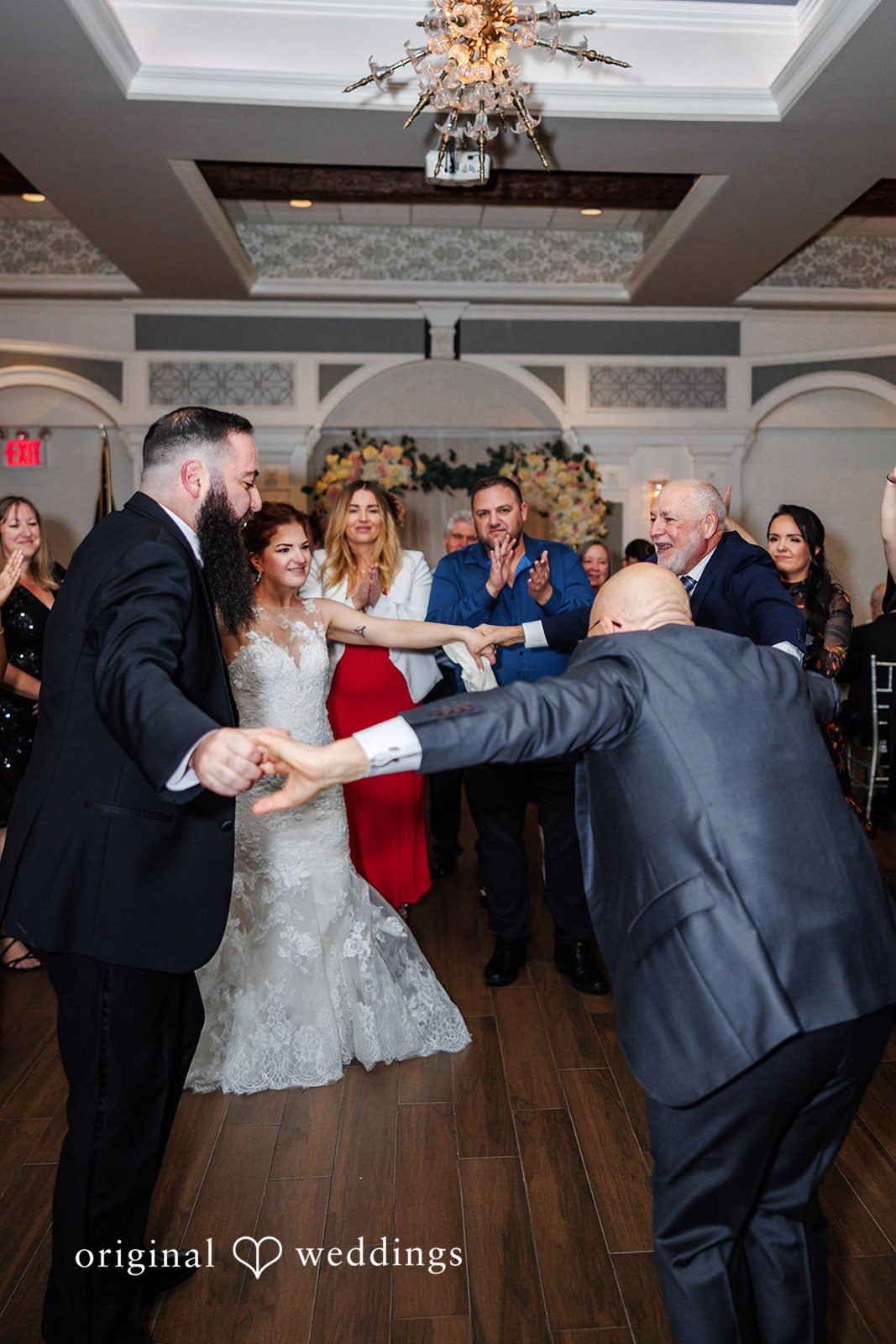 Elegant wedding guest portrait at Bay Ridge Manor